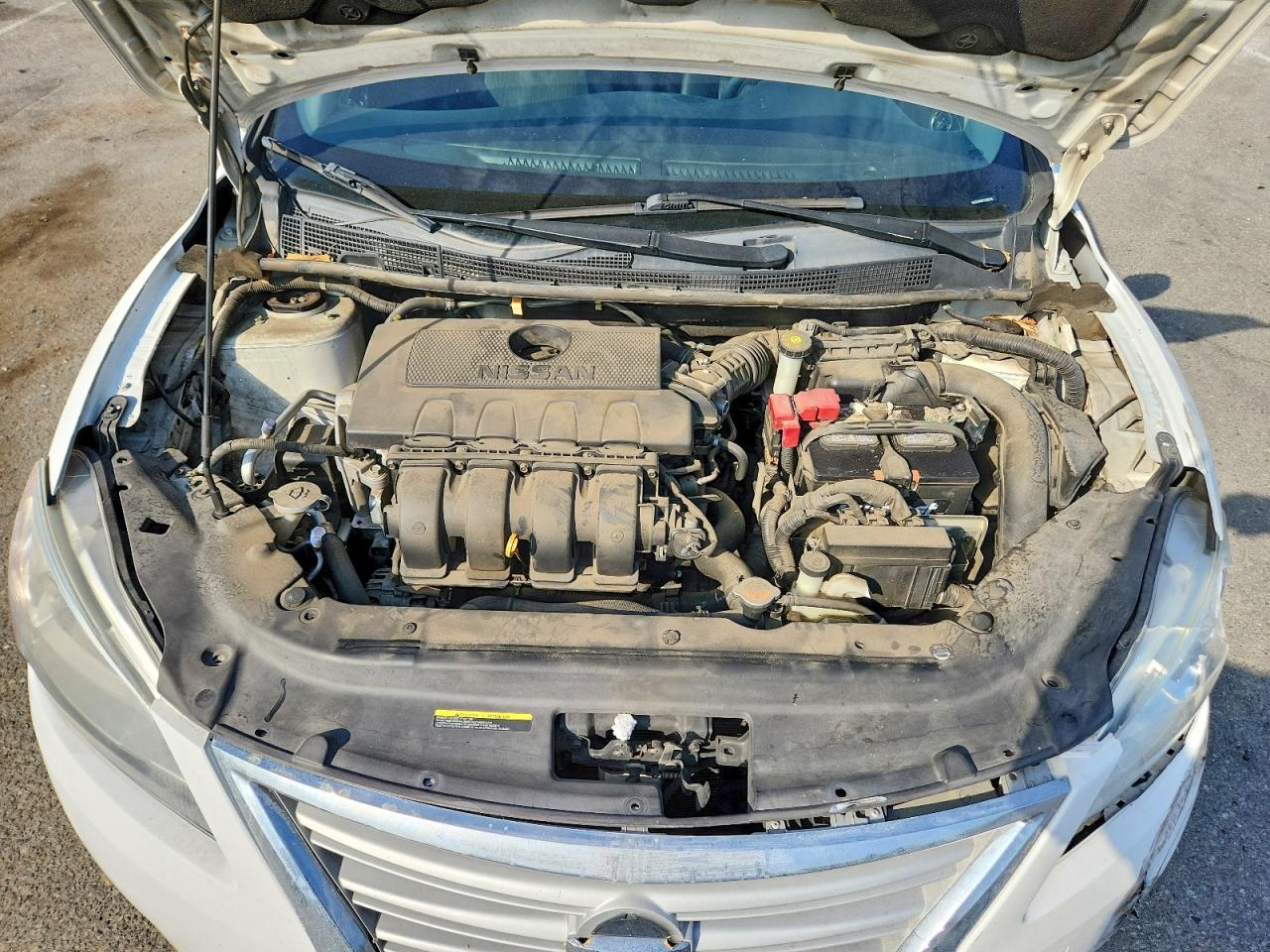 2015 Nissan Sentra Sv Белый vin: 3N1AB7AP9FY325248