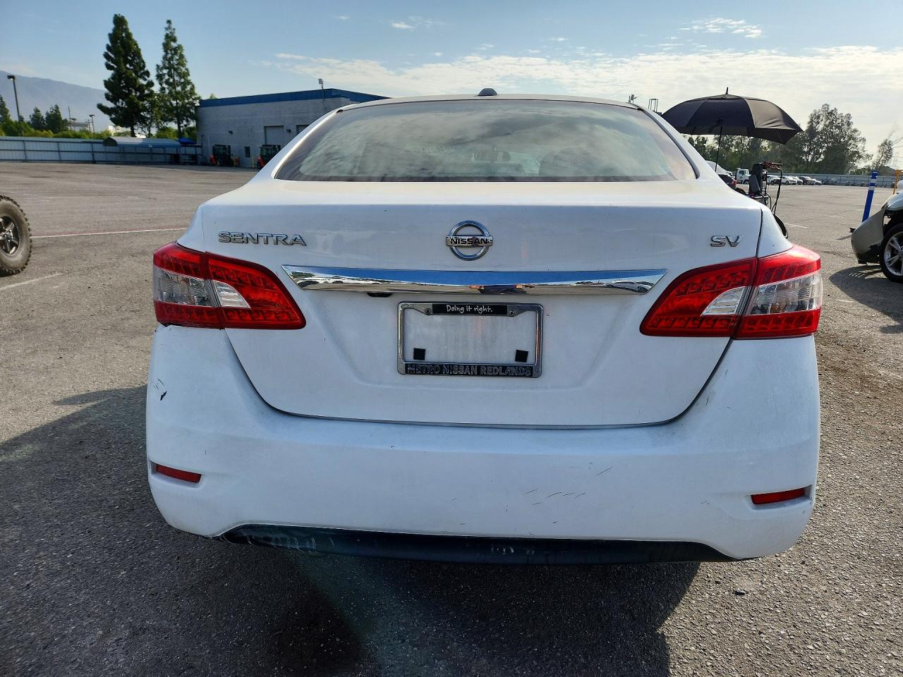 2015 Nissan Sentra Sv Белый vin: 3N1AB7AP9FY325248