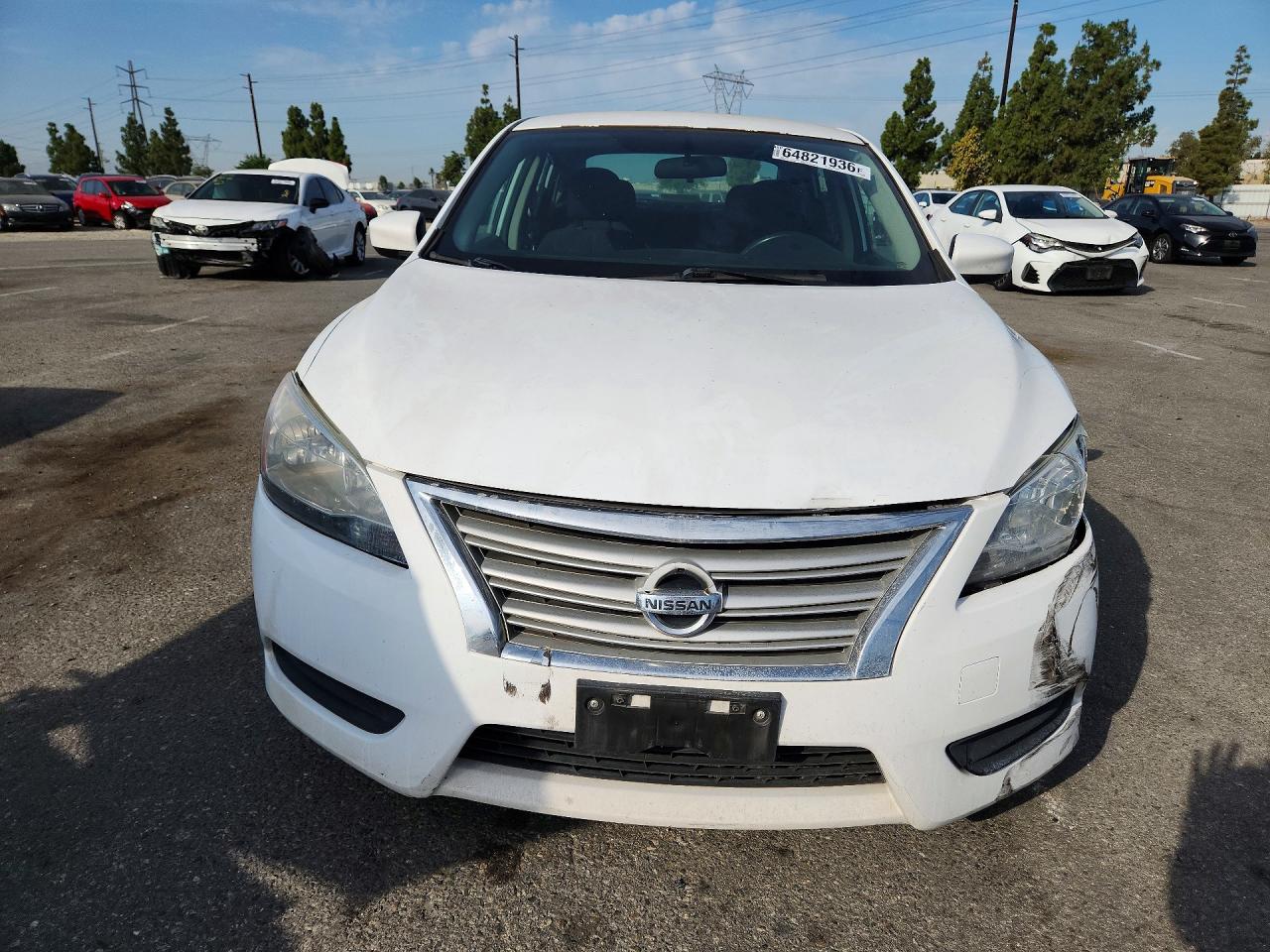 2015 Nissan Sentra Sv Белый vin: 3N1AB7AP9FY325248