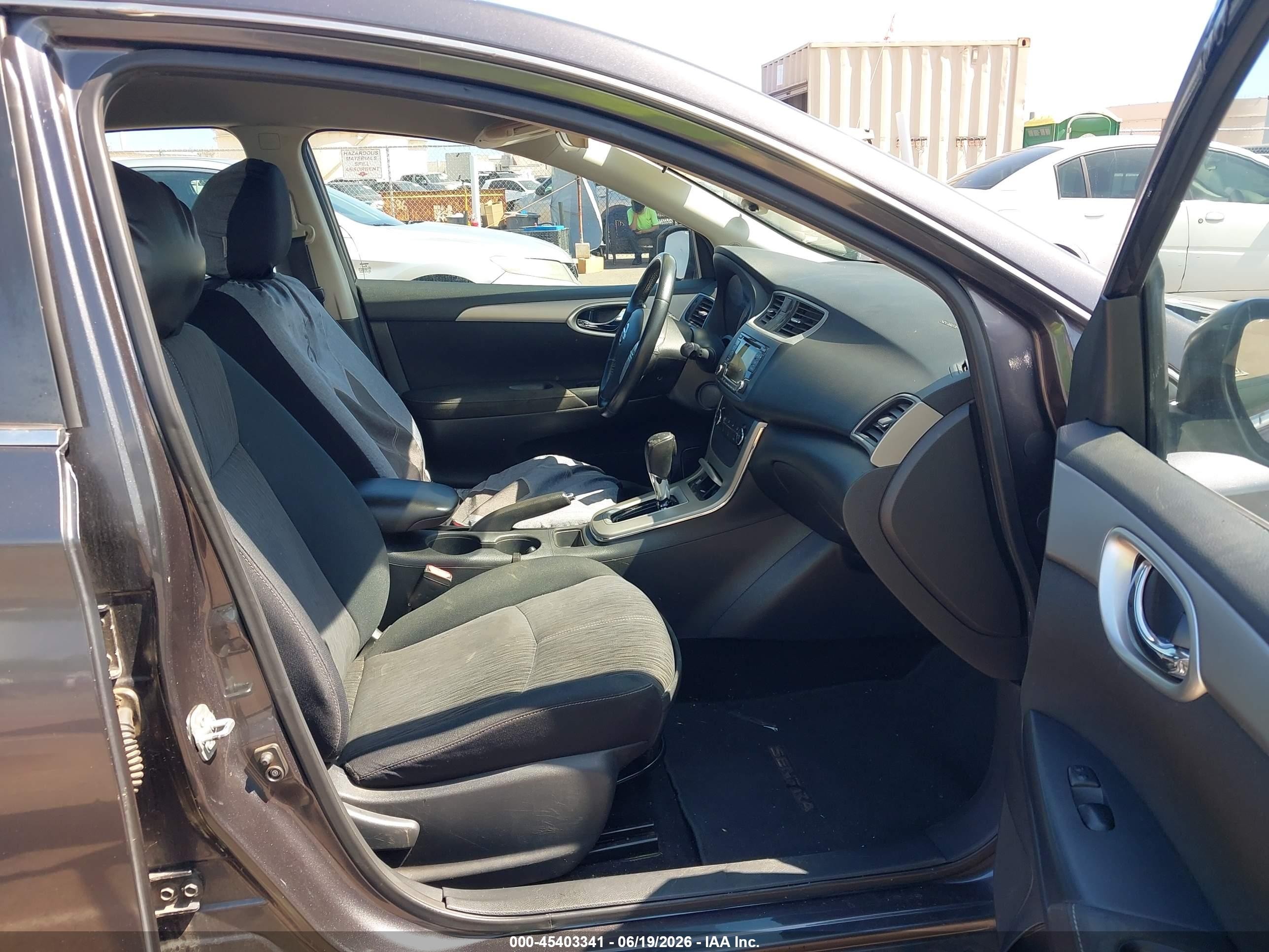 2015 Nissan Sentra Sv Black vin: 3N1AB7AP9FY332684