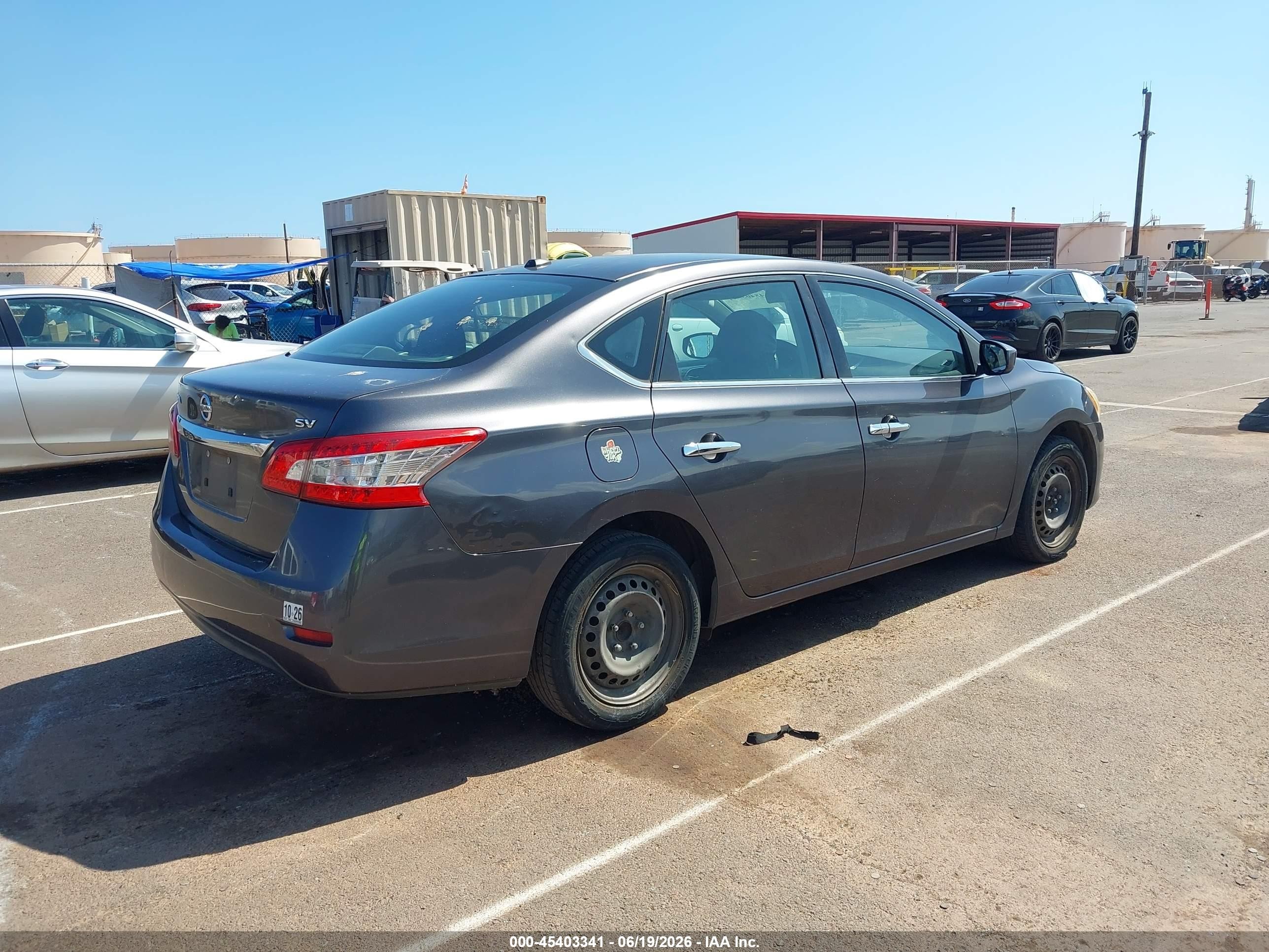 2015 Nissan Sentra Sv Black vin: 3N1AB7AP9FY332684
