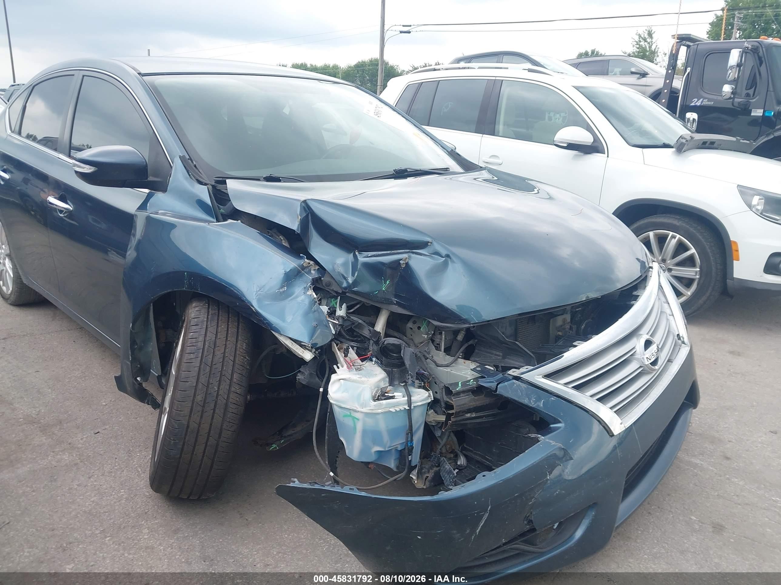2015 Nissan Sentra Sl Blue vin: 3N1AB7AP9FY335780