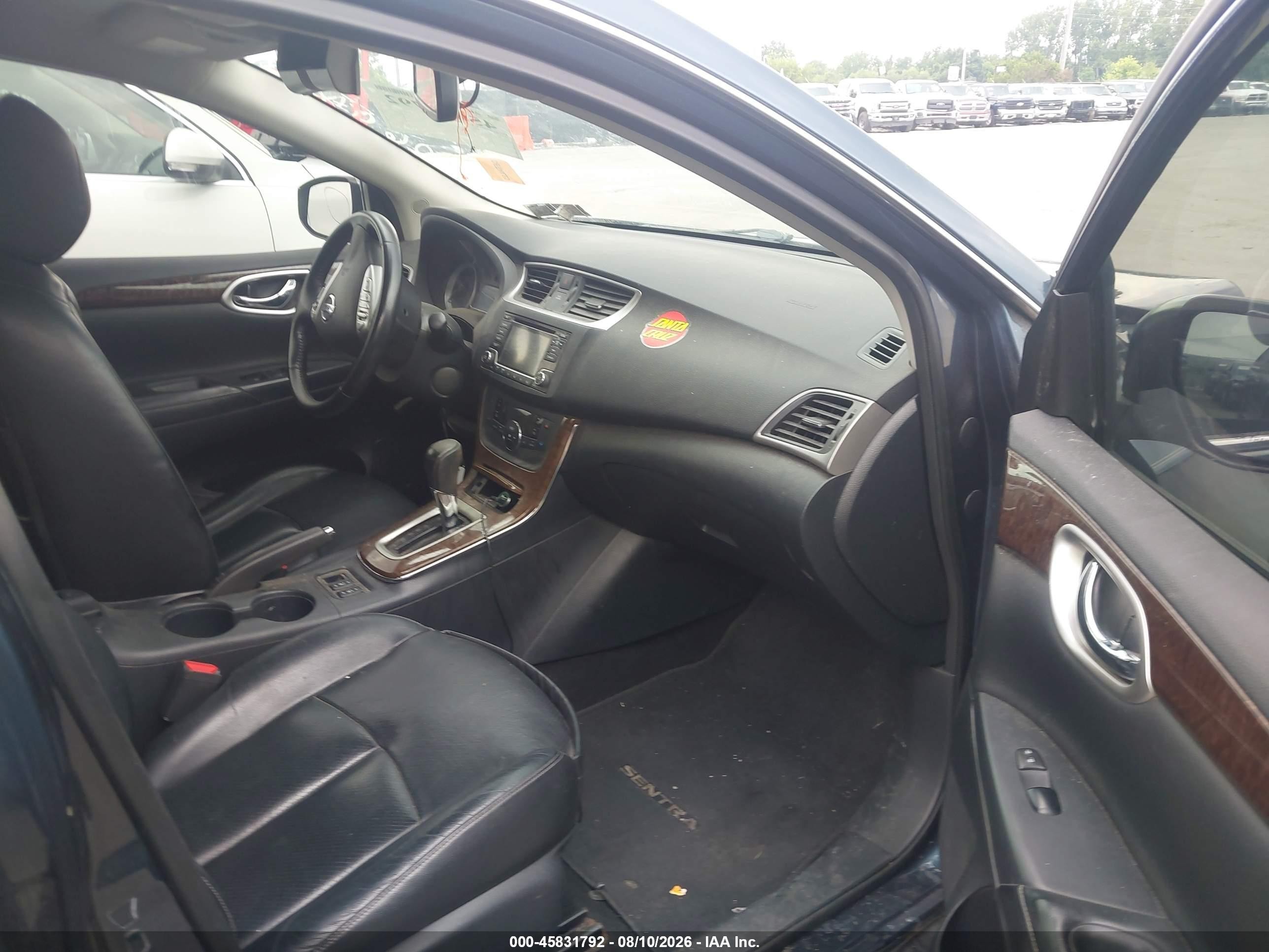 2015 Nissan Sentra Sl Blue vin: 3N1AB7AP9FY335780