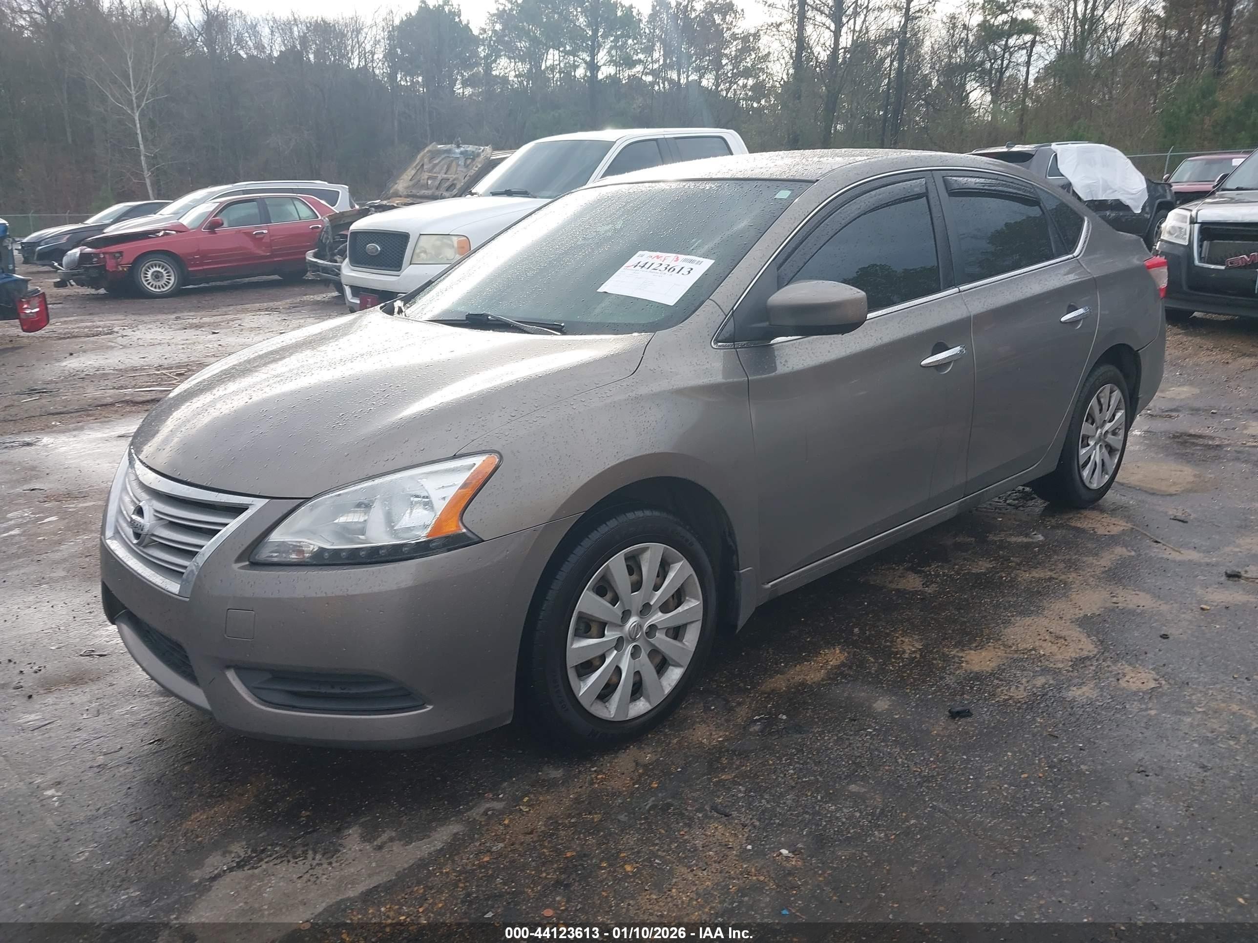 2015 Nissan Sentra Sv Gray vin: 3N1AB7AP9FY336105