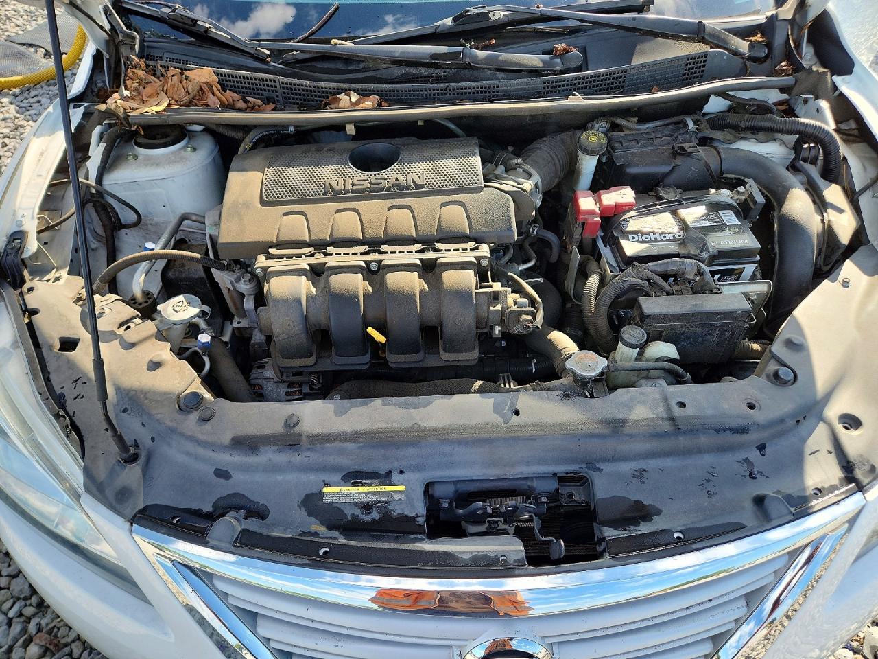 2015 Nissan Sentra Sv White vin: 3N1AB7AP9FY342390