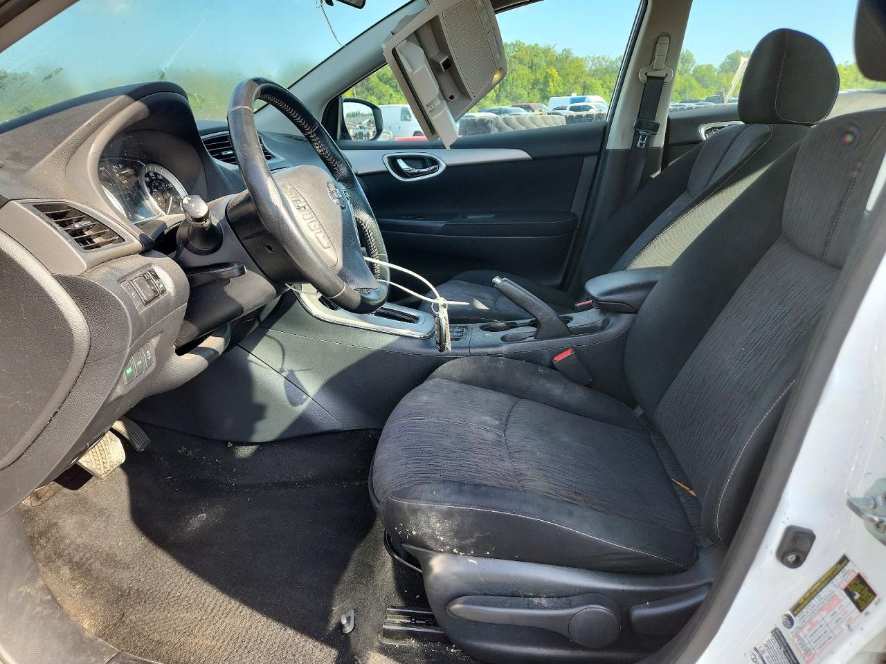 2015 Nissan Sentra Sv White vin: 3N1AB7AP9FY342390