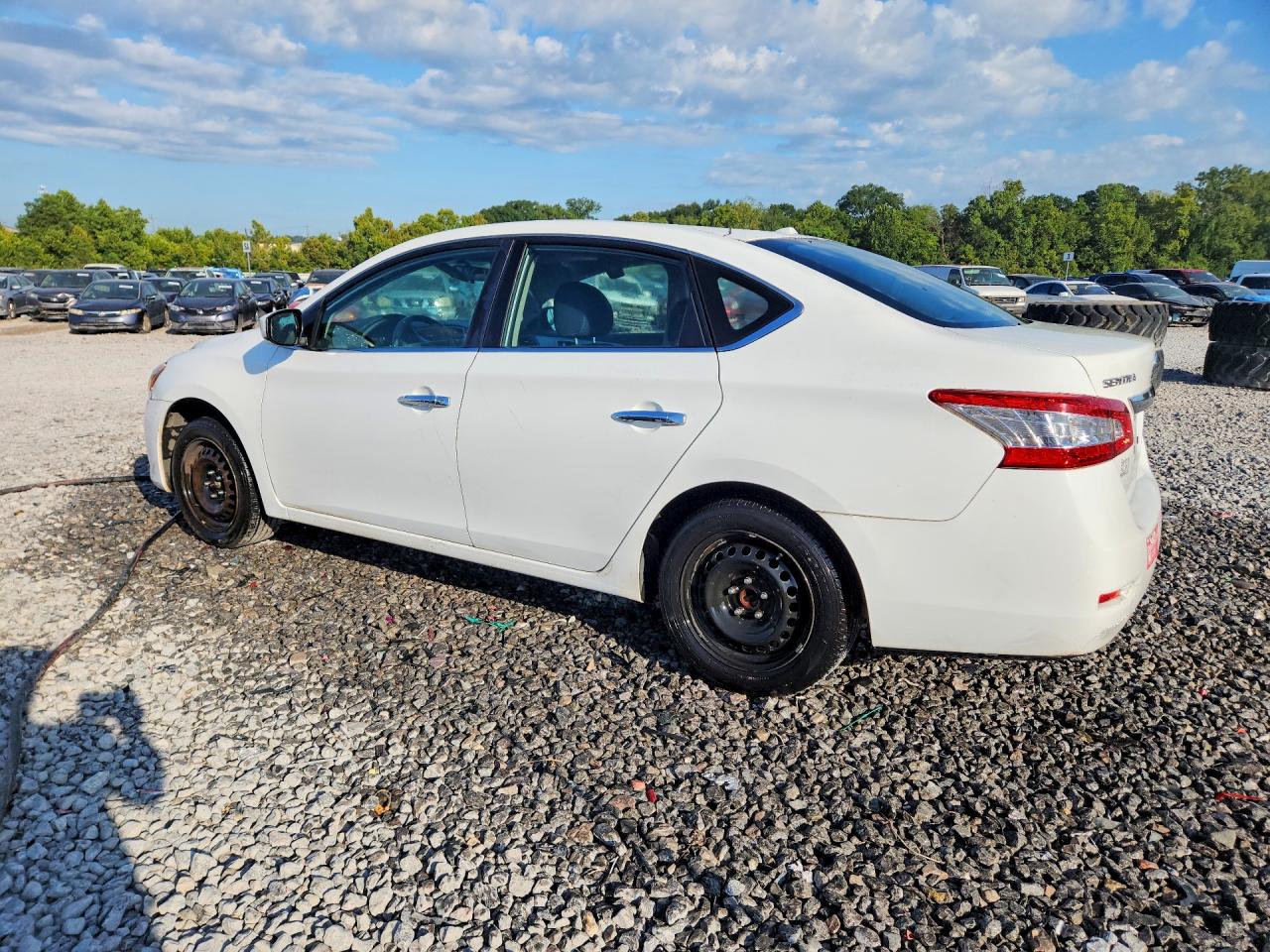 2015 Nissan Sentra Sv White vin: 3N1AB7AP9FY342390