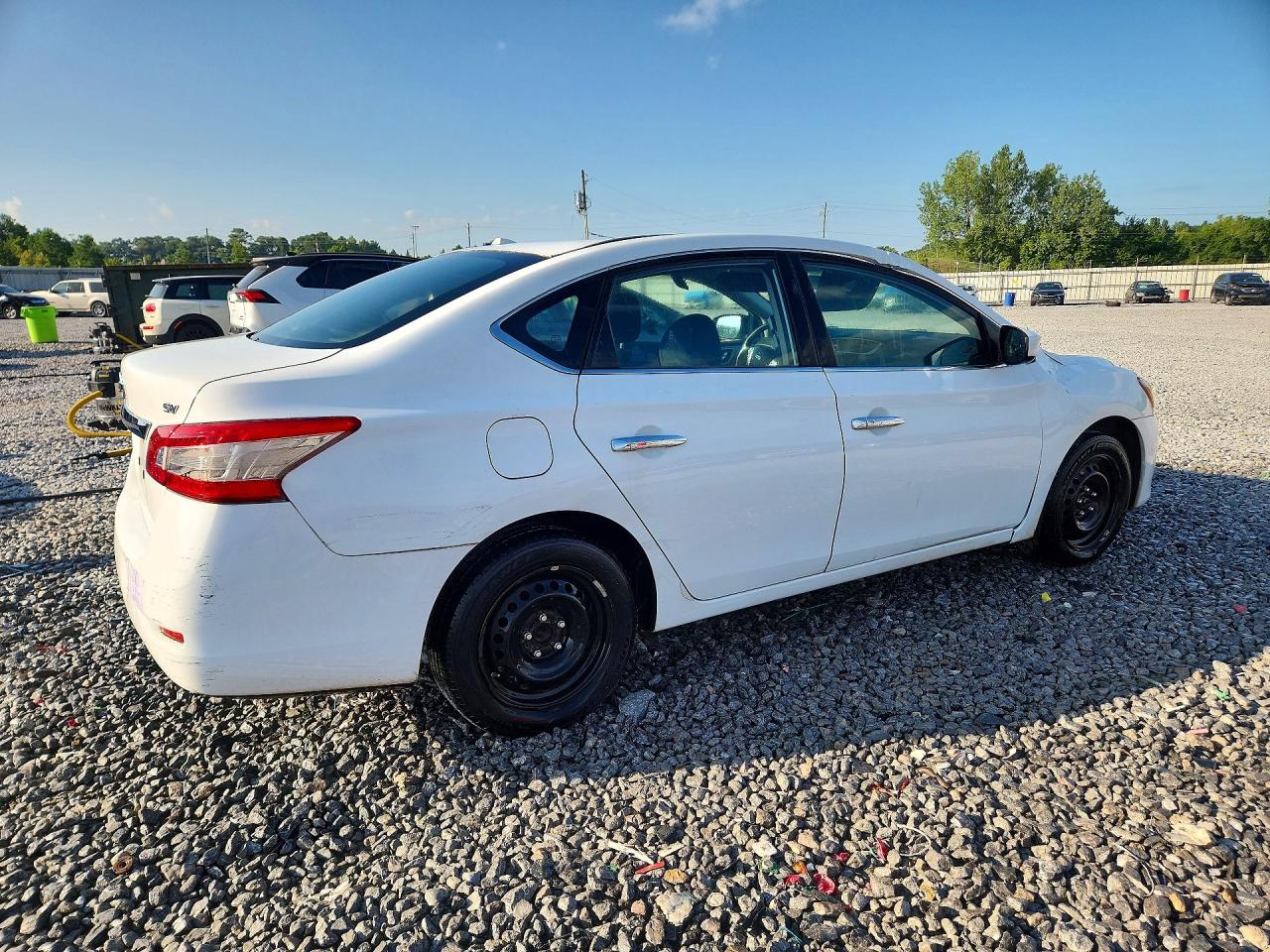 2015 Nissan Sentra Sv White vin: 3N1AB7AP9FY342390