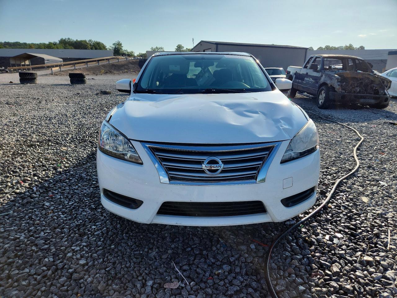2015 Nissan Sentra Sv White vin: 3N1AB7AP9FY342390