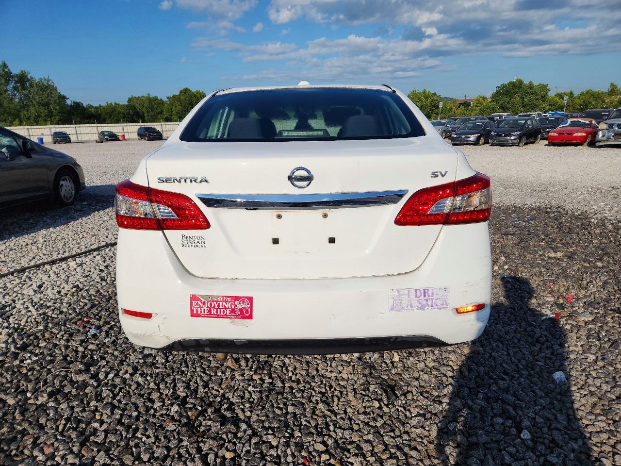 2015 Nissan Sentra Sv White vin: 3N1AB7AP9FY342390