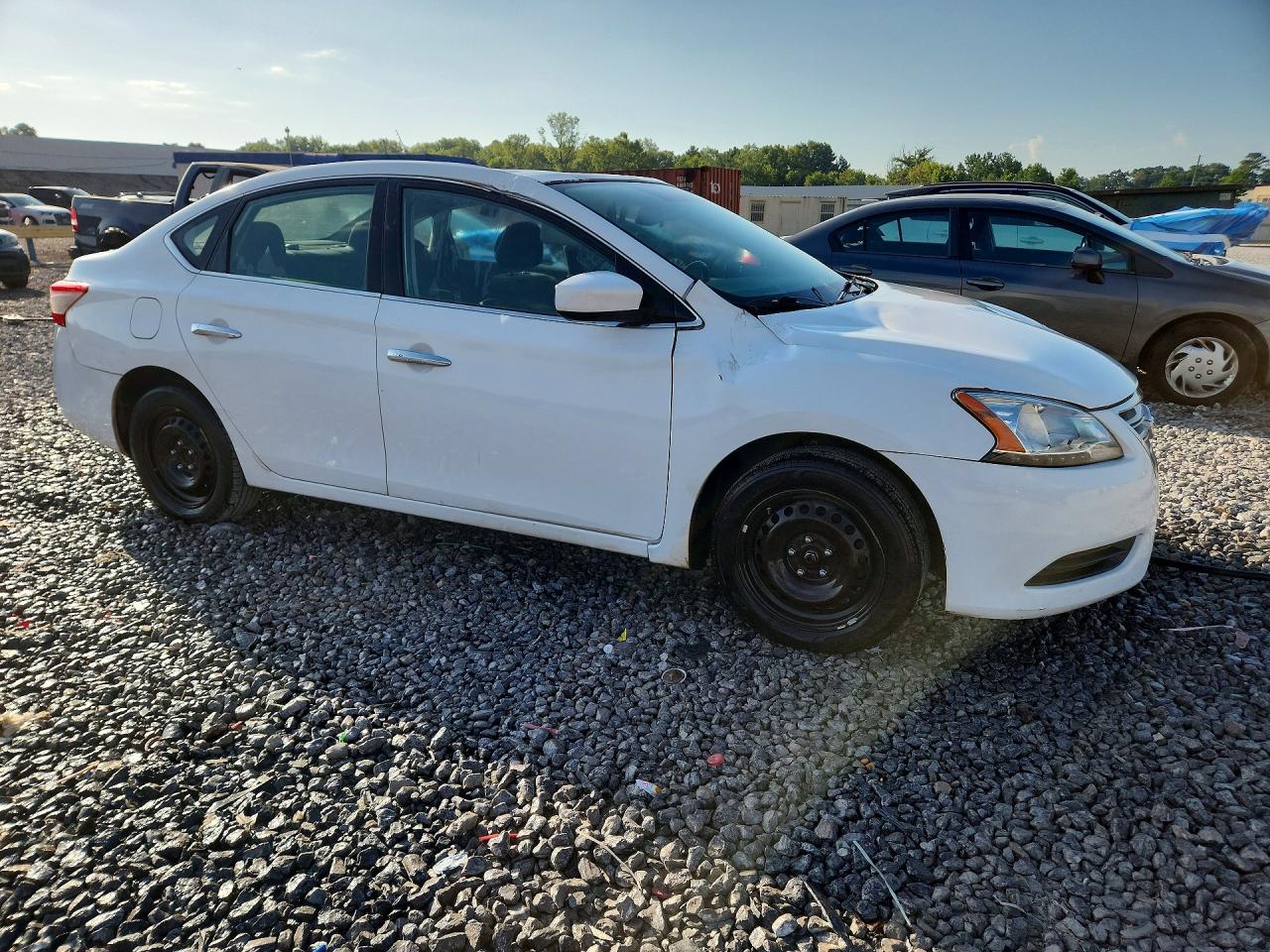 2015 Nissan Sentra Sv White vin: 3N1AB7AP9FY342390