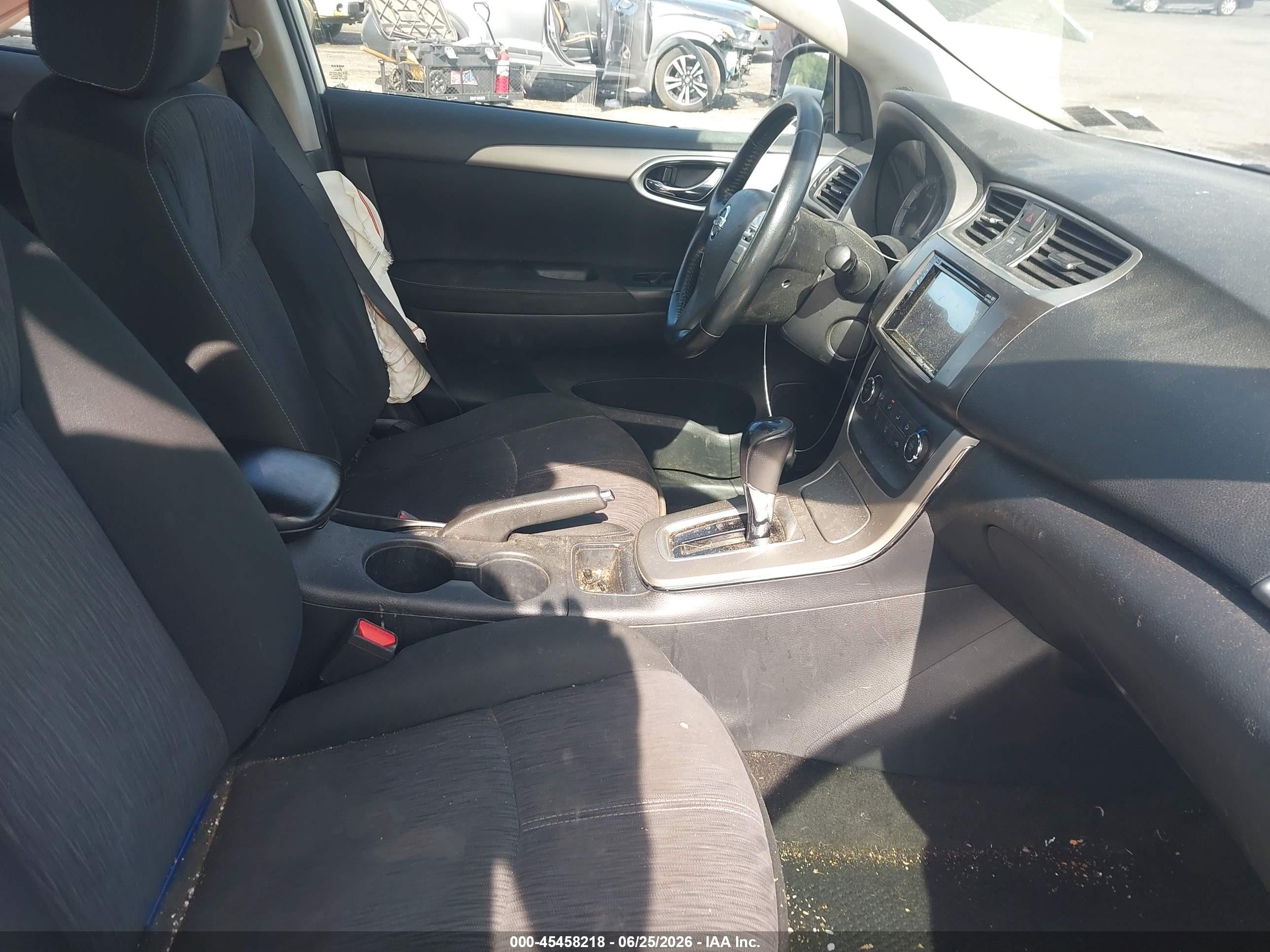 2015 Nissan Sentra Sv White vin: 3N1AB7AP9FY347931
