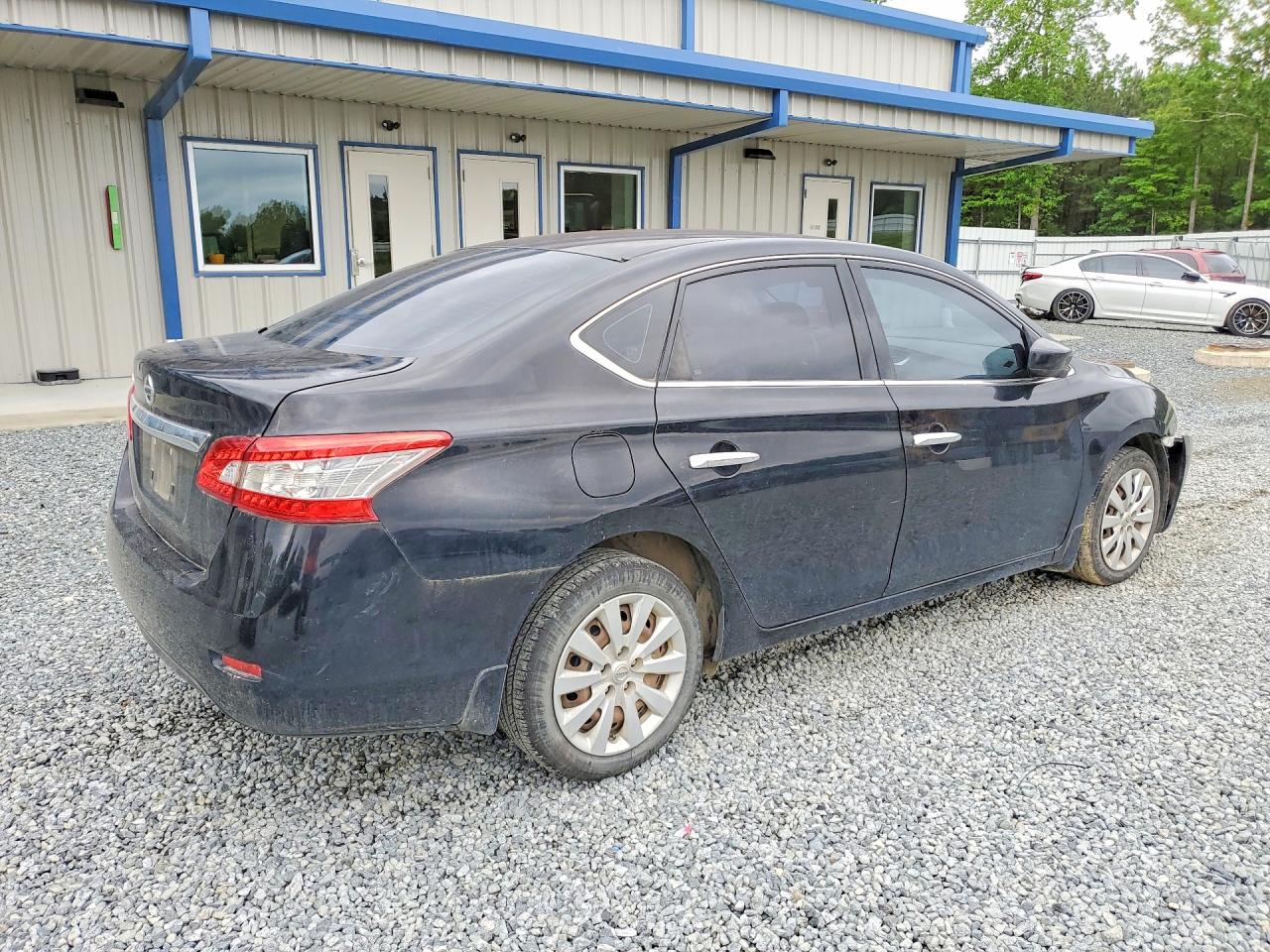 2015 Nissan Sentra S Черный vin: 3N1AB7AP9FY348240