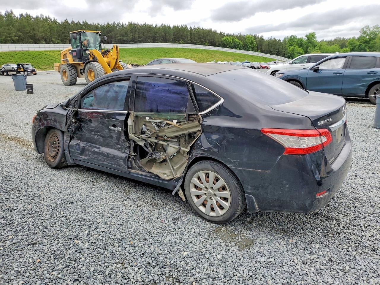 2015 Nissan Sentra S Черный vin: 3N1AB7AP9FY348240