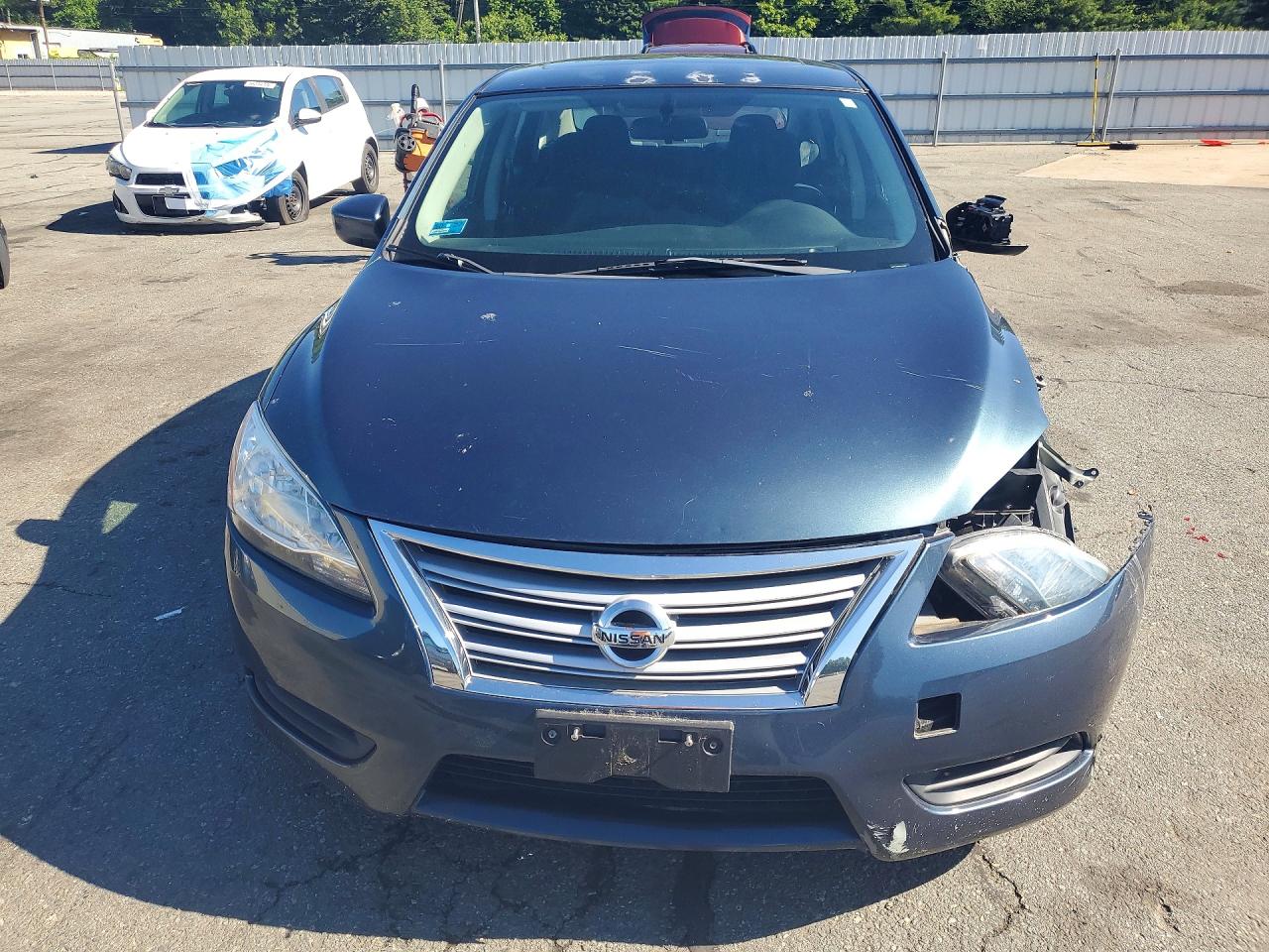2015 Nissan Sentra Sv Gray vin: 3N1AB7AP9FY349582