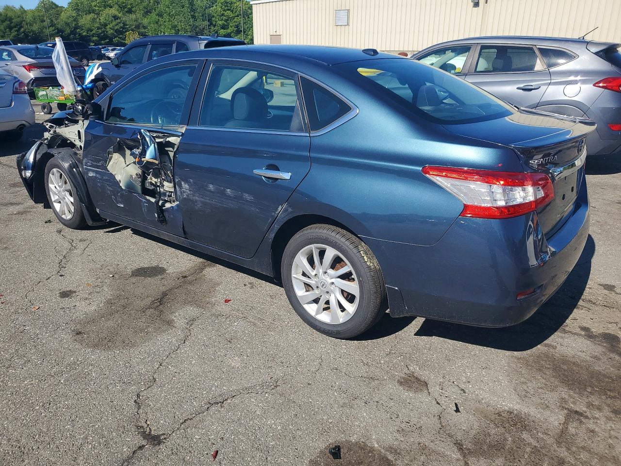 2015 Nissan Sentra Sv Gray vin: 3N1AB7AP9FY349582