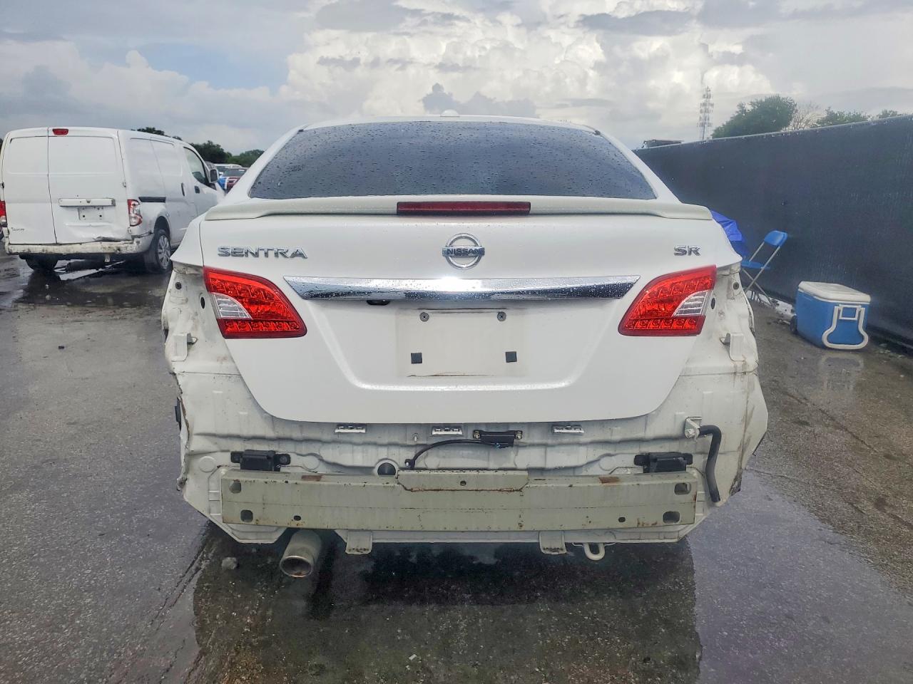 2015 Nissan Sentra Sr White vin: 3N1AB7AP9FY355740