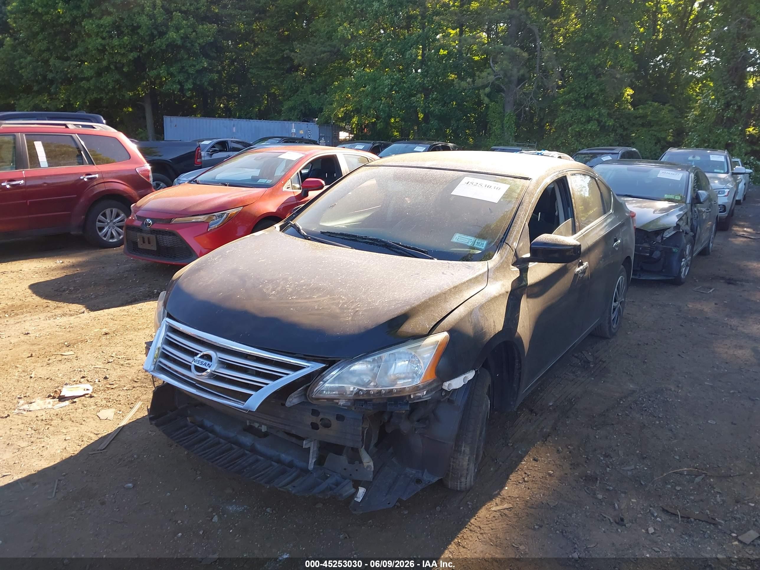 2015 Nissan Sentra S Black vin: 3N1AB7AP9FY357195