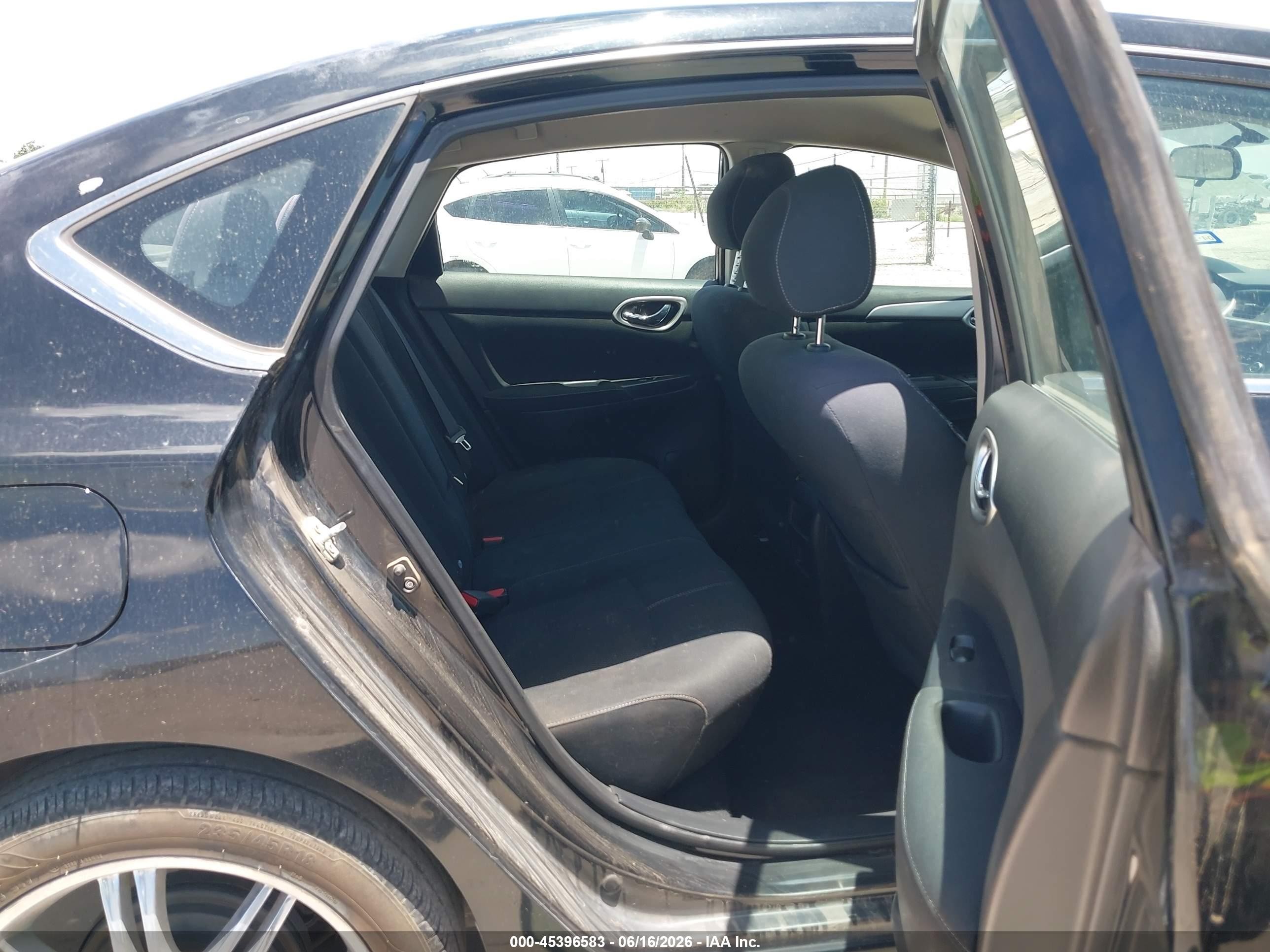 2015 Nissan Sentra S Black vin: 3N1AB7AP9FY358184