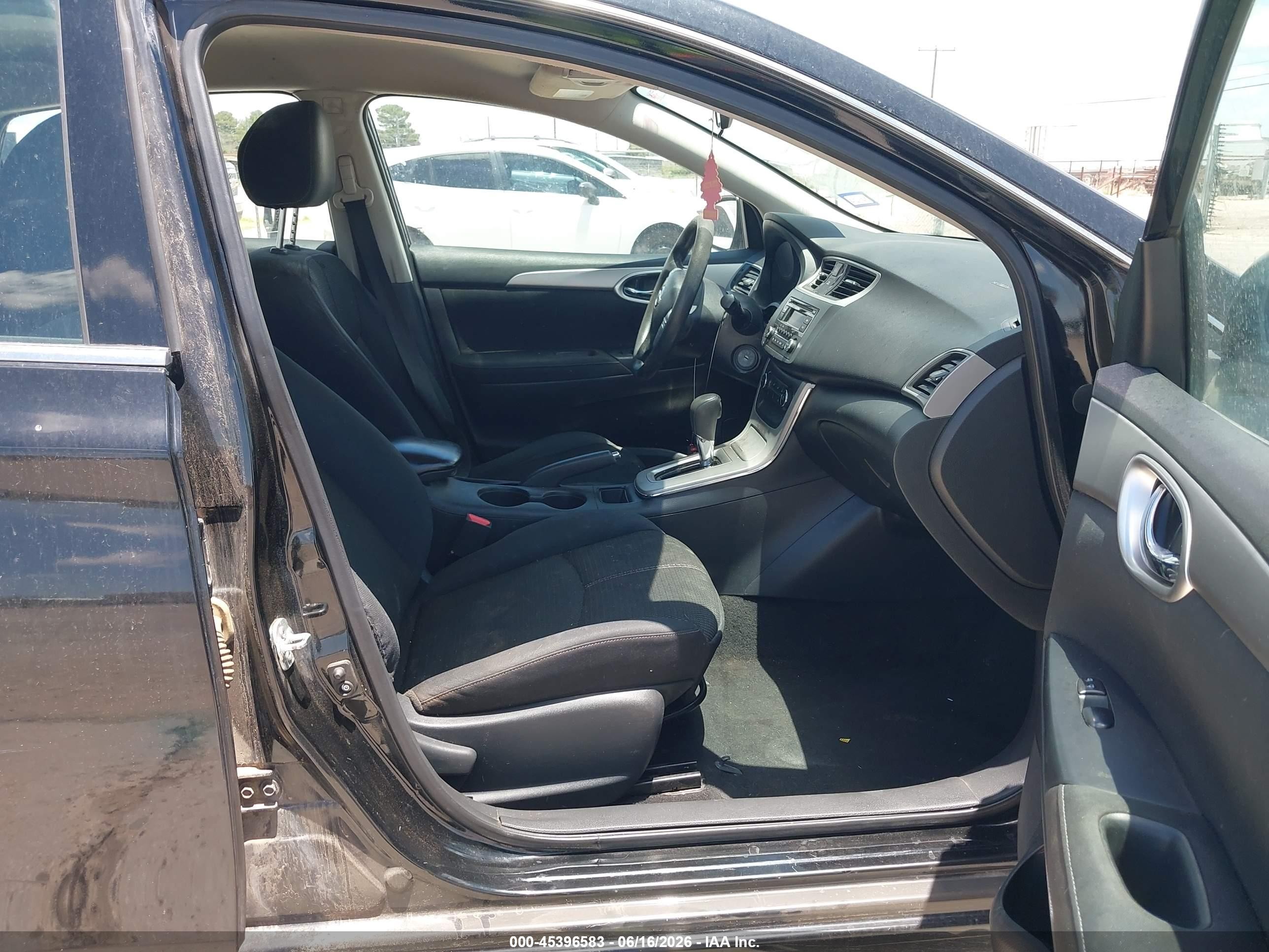 2015 Nissan Sentra S Black vin: 3N1AB7AP9FY358184
