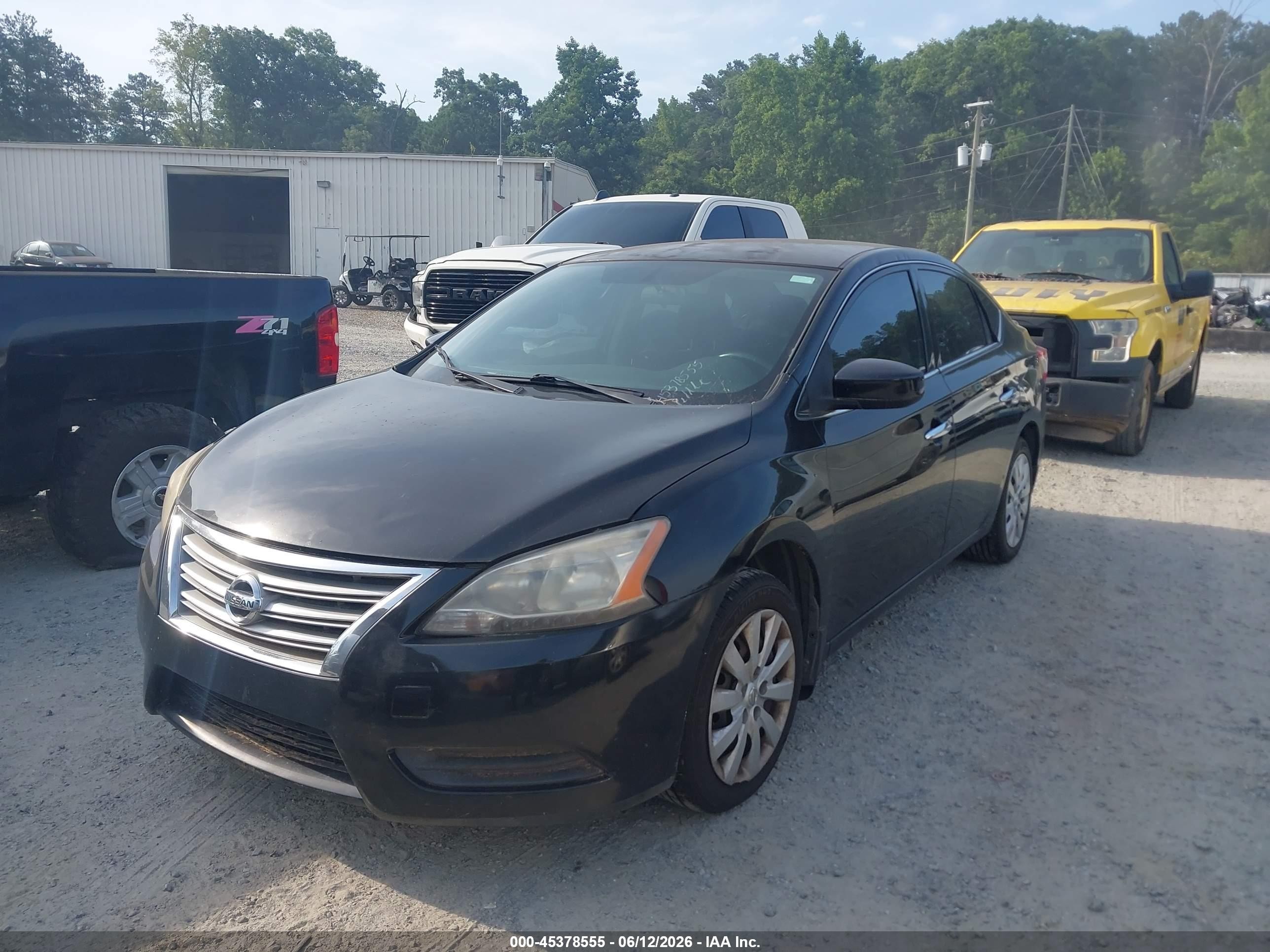 2015 Nissan Sentra S Black vin: 3N1AB7AP9FY361084