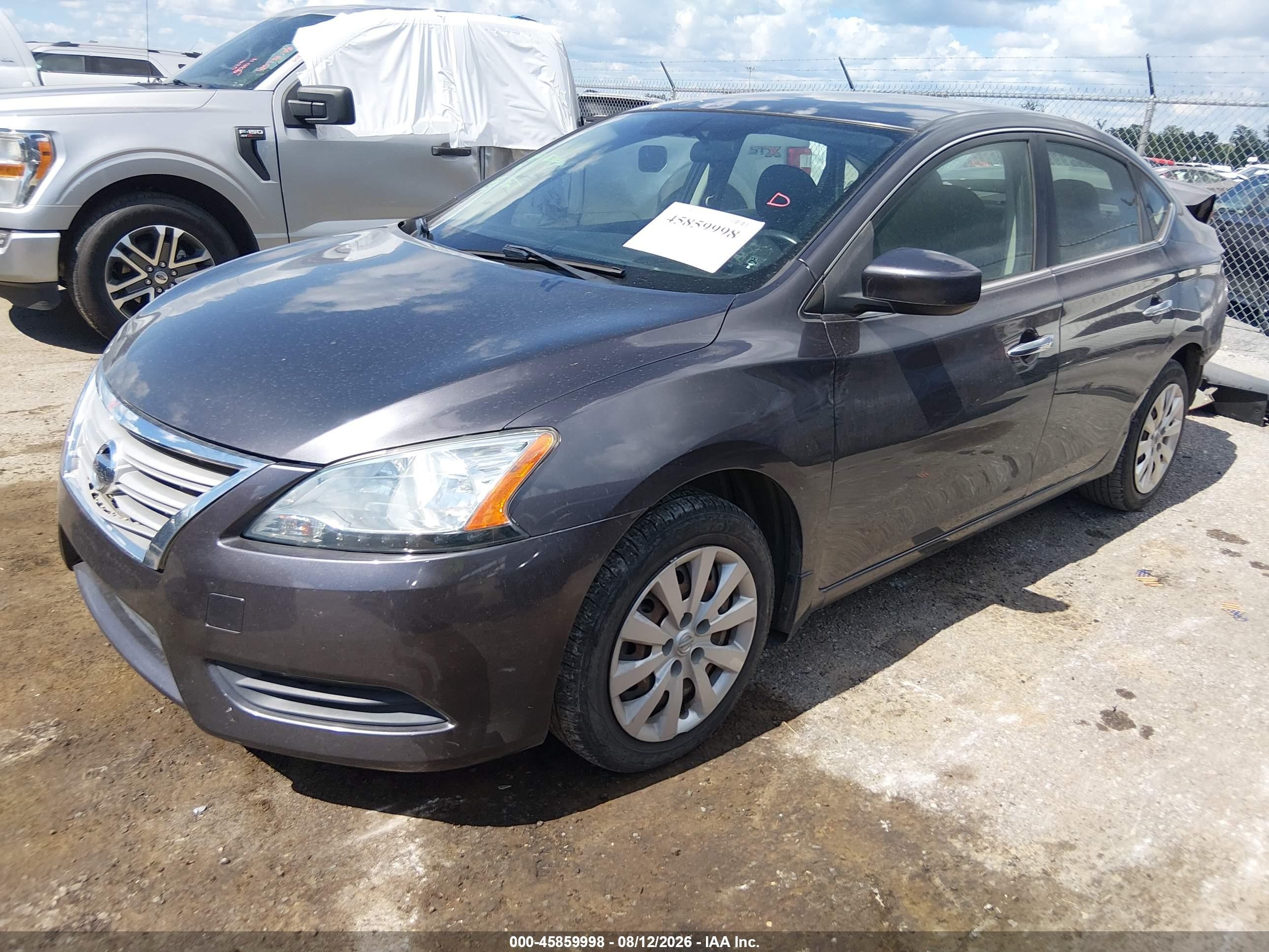 2015 Nissan Sentra Sv Серый vin: 3N1AB7AP9FY363580