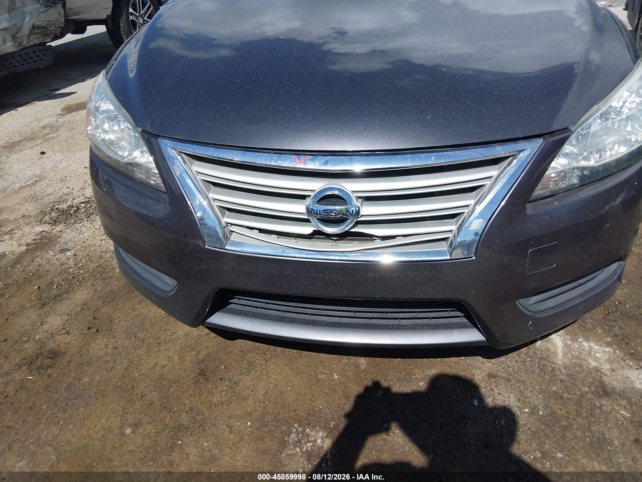 2015 Nissan Sentra Sv Серый vin: 3N1AB7AP9FY363580