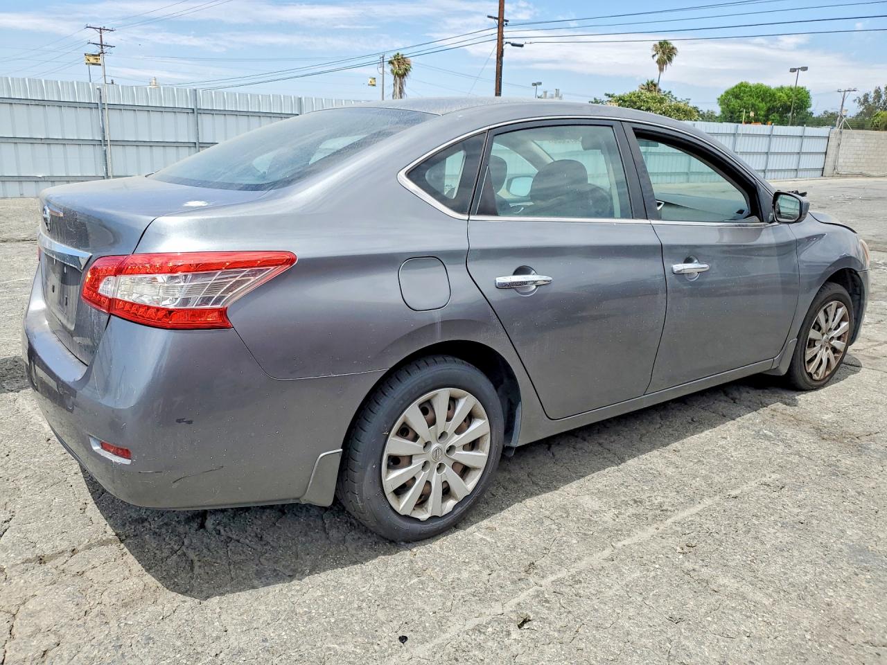 2015 Nissan Sentra S Gray vin: 3N1AB7AP9FY365202