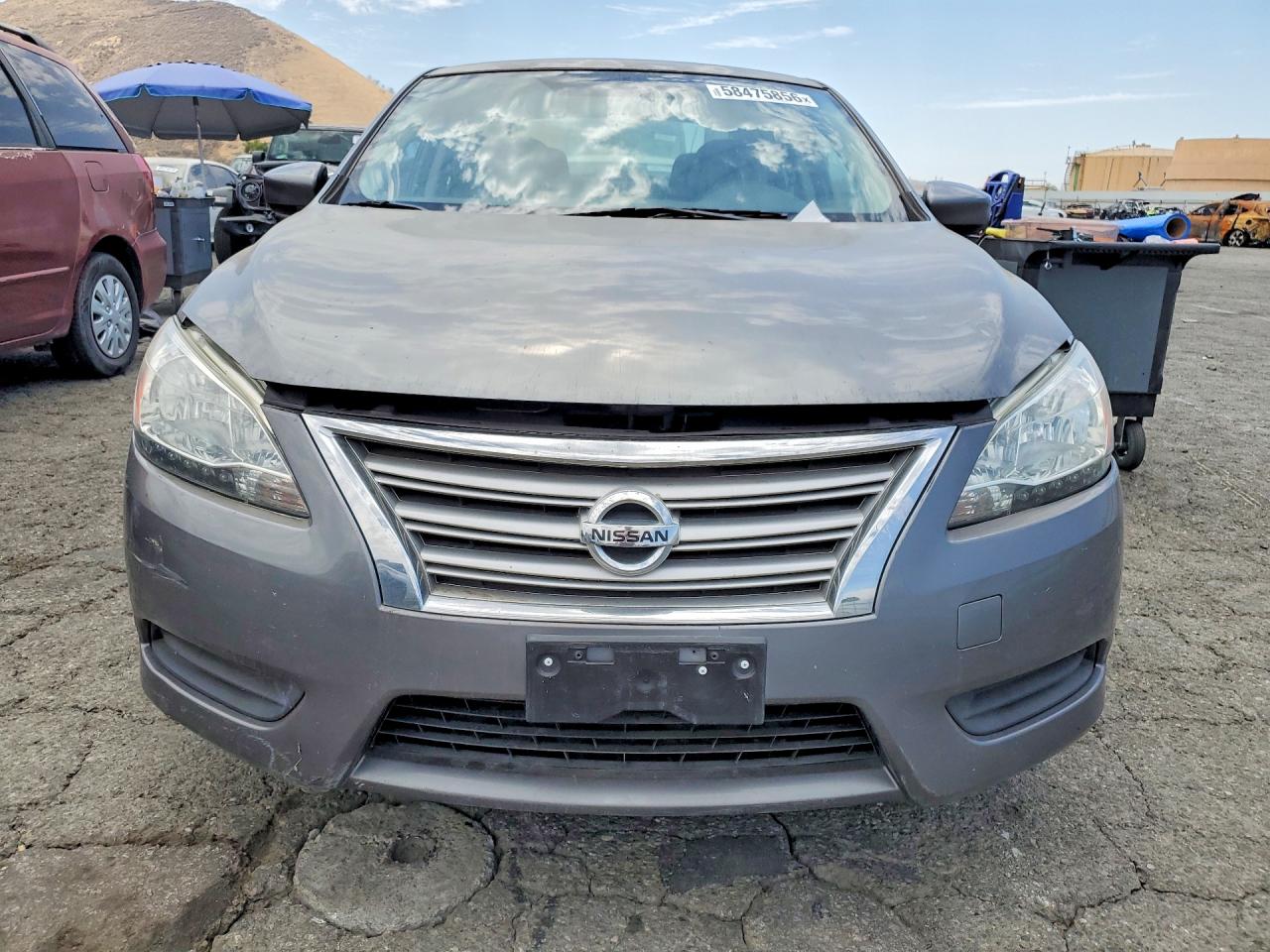 2015 Nissan Sentra S Gray vin: 3N1AB7AP9FY365202