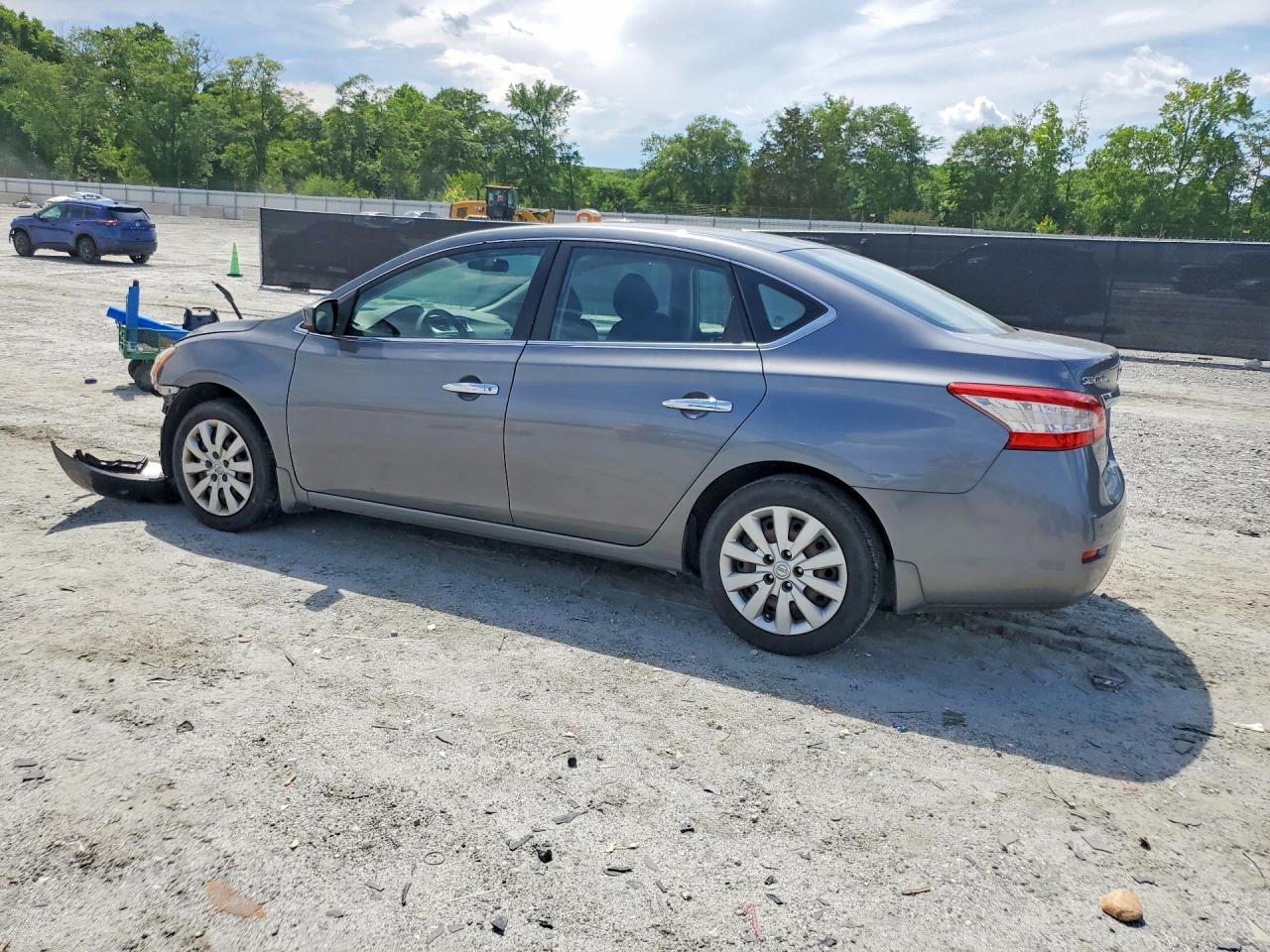2015 Nissan Sentra S Gray vin: 3N1AB7AP9FY368861