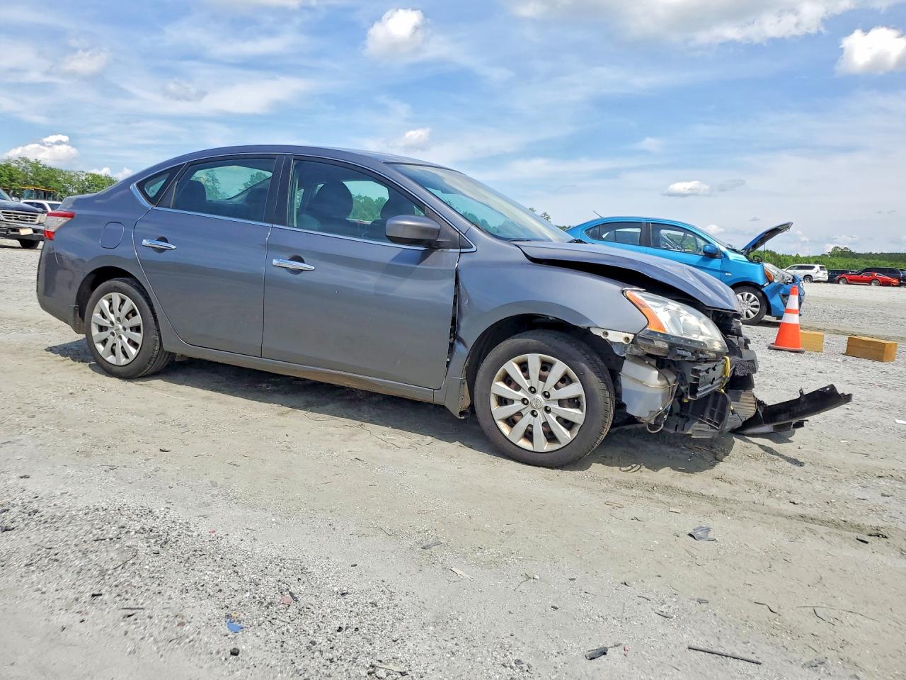 2015 Nissan Sentra S Gray vin: 3N1AB7AP9FY368861