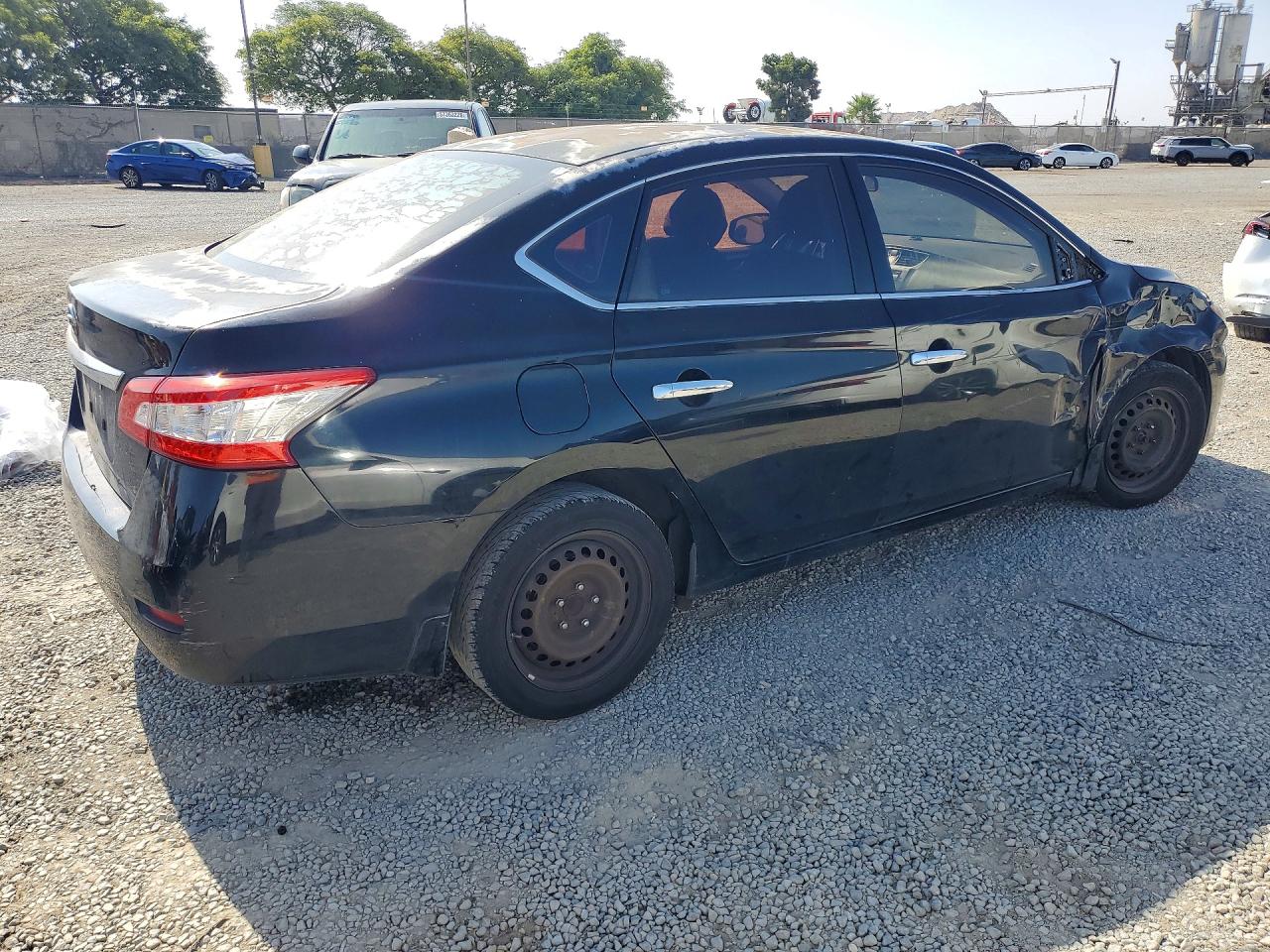 2015 Nissan Sentra S Black vin: 3N1AB7AP9FY369993