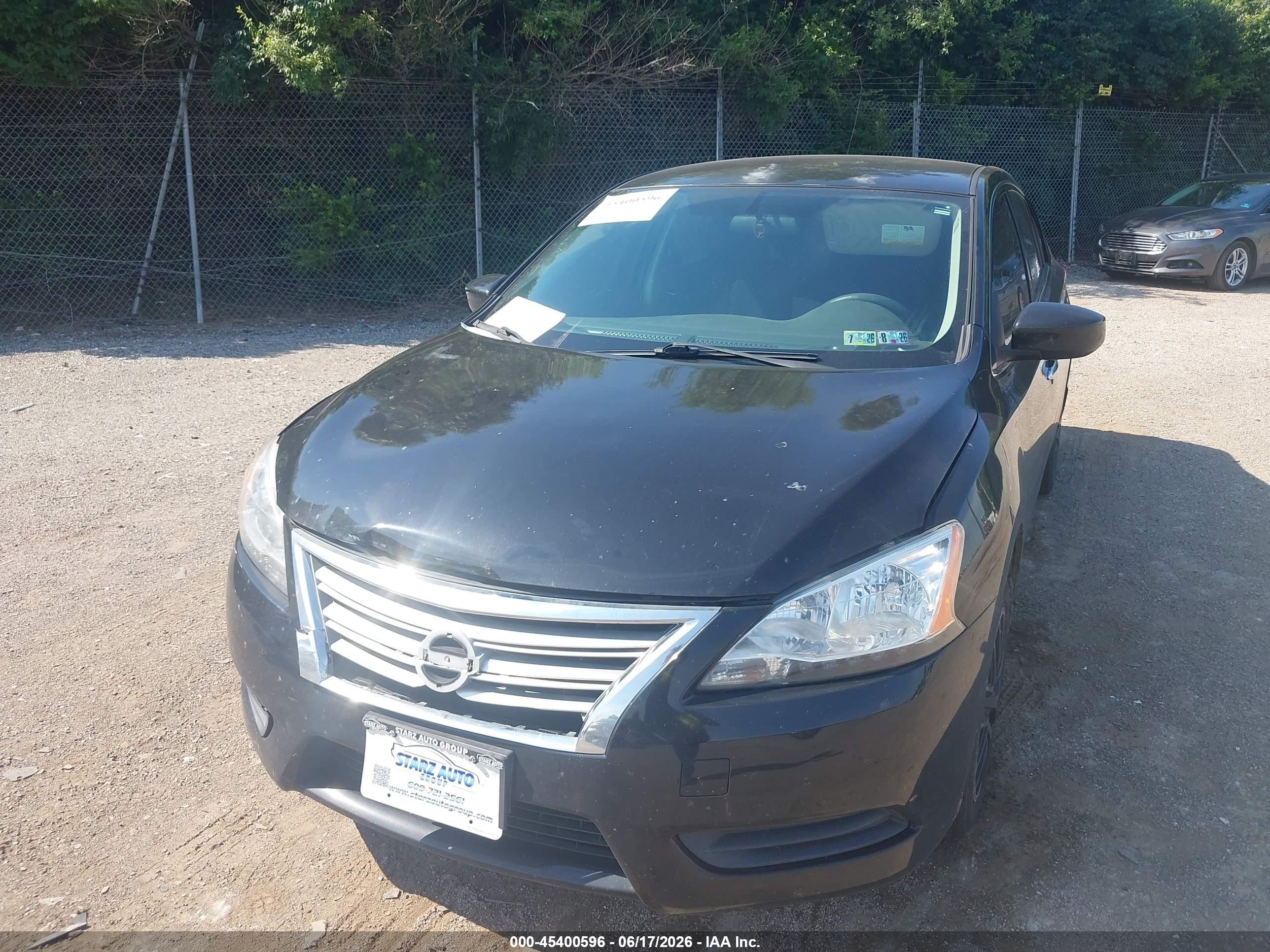 2015 Nissan Sentra S Черный vin: 3N1AB7AP9FY373610
