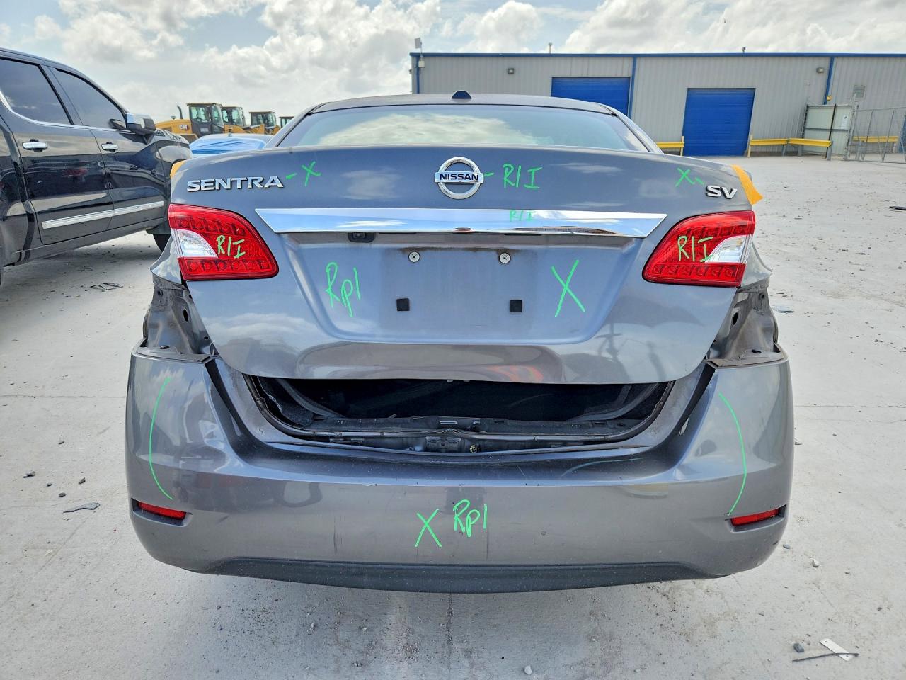 2015 Nissan Sentra Sv Gray vin: 3N1AB7AP9FY379598