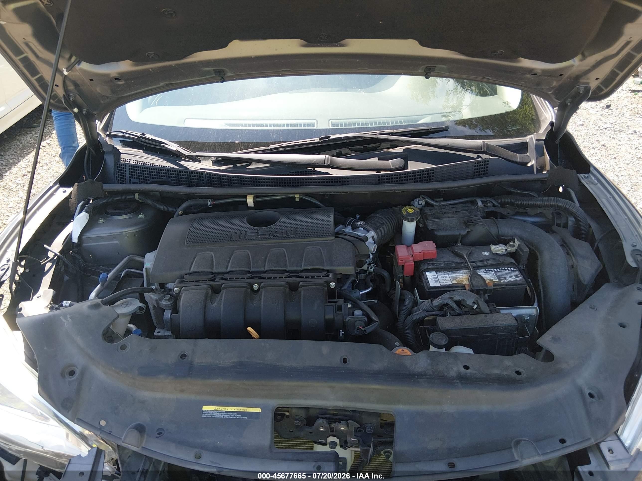 2015 Nissan Sentra S Серый vin: 3N1AB7AP9FY381254