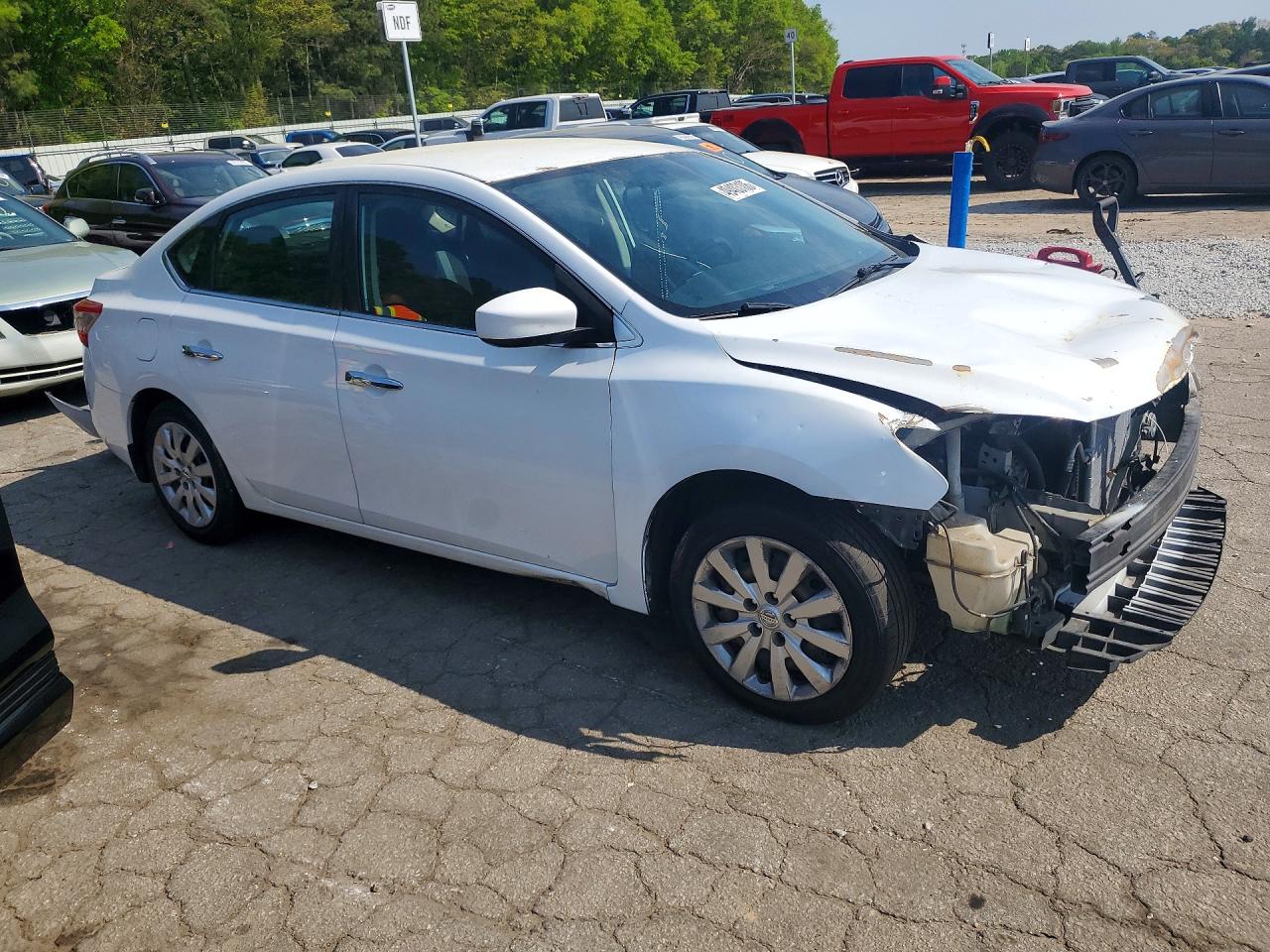 2015 Nissan Sentra S White vin: 3N1AB7AP9FY383053
