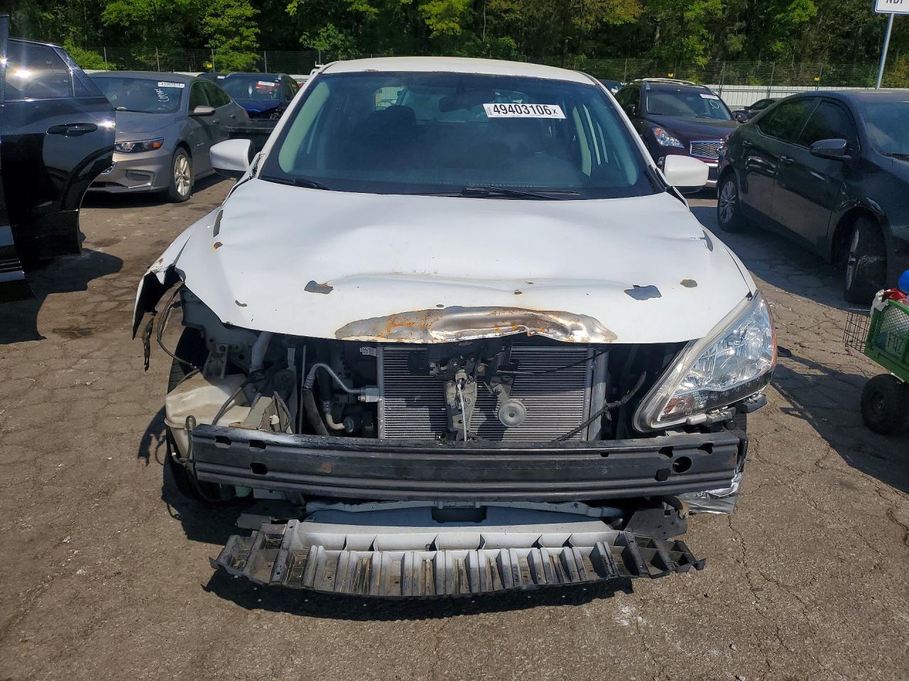 2015 Nissan Sentra S White vin: 3N1AB7AP9FY383053