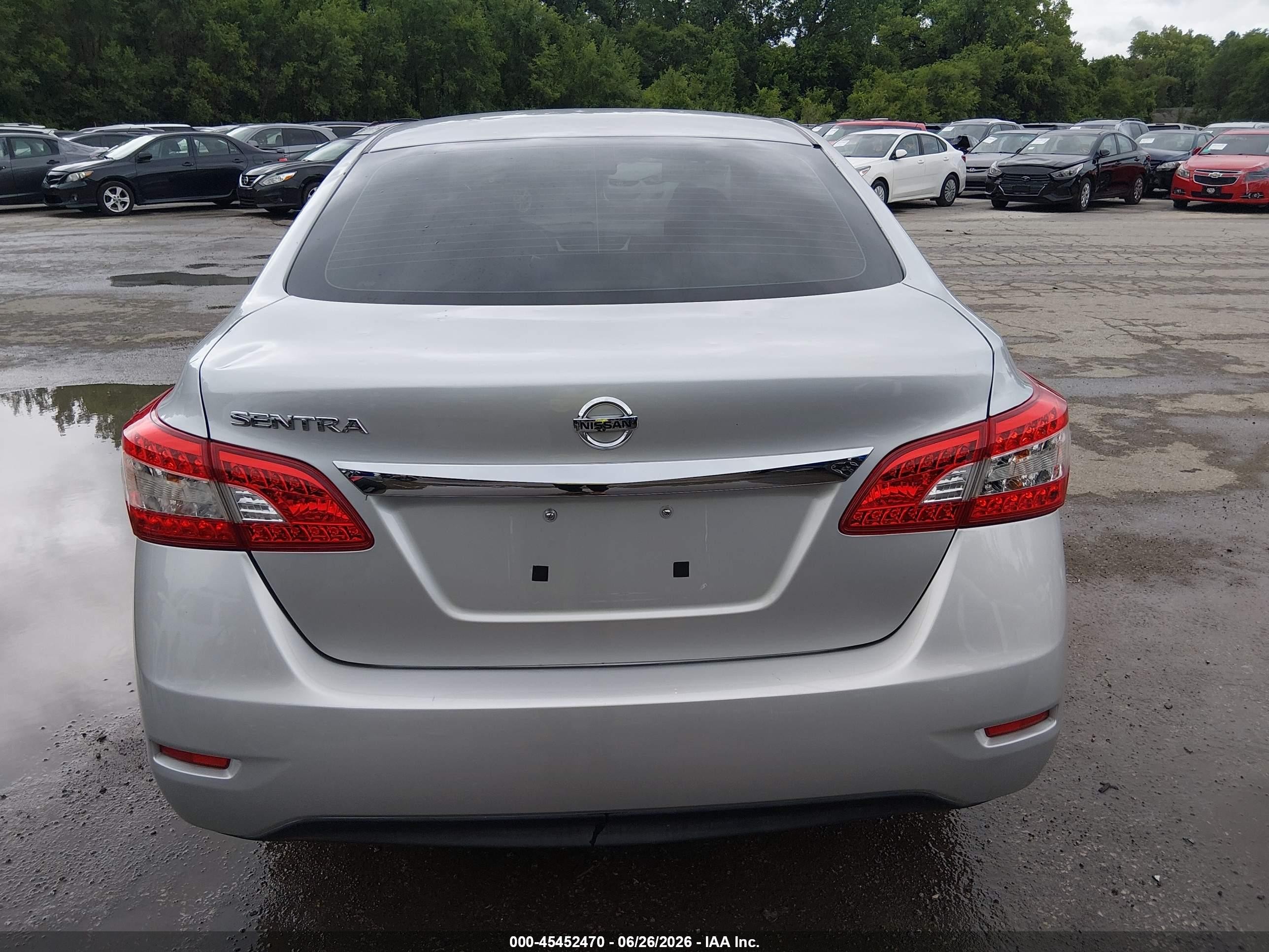 2015 Nissan Sentra S Silver vin: 3N1AB7AP9FY383098