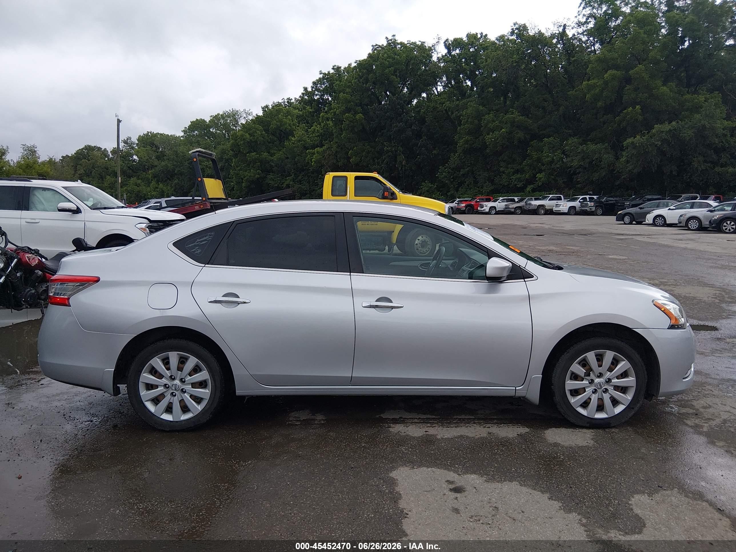 2015 Nissan Sentra S Silver vin: 3N1AB7AP9FY383098