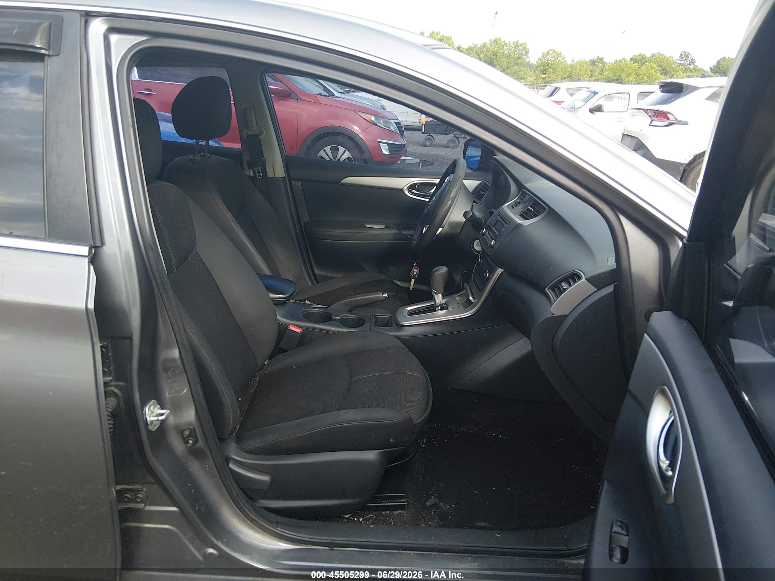 2015 Nissan Sentra S Gray vin: 3N1AB7AP9FY383862