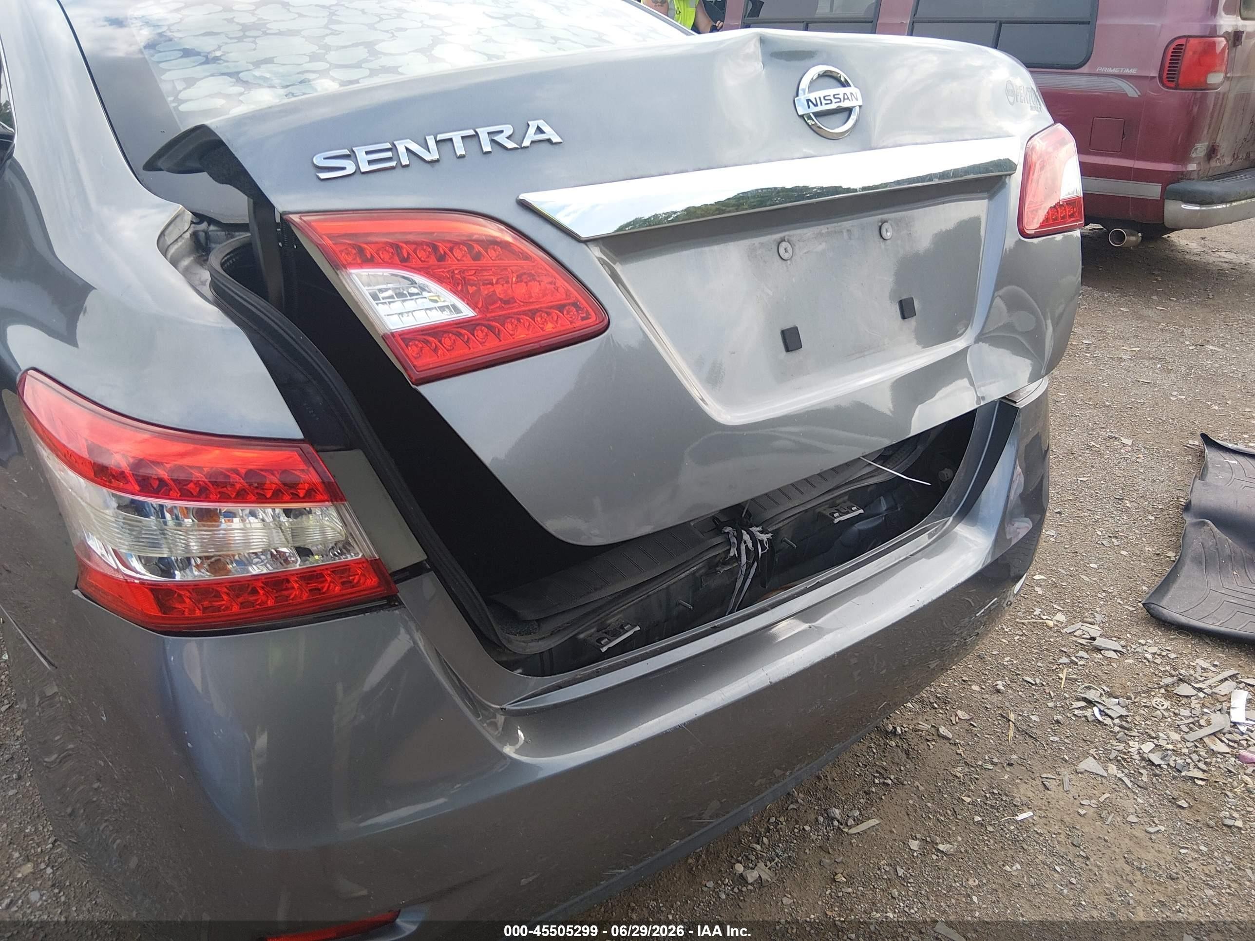 2015 Nissan Sentra S Gray vin: 3N1AB7AP9FY383862