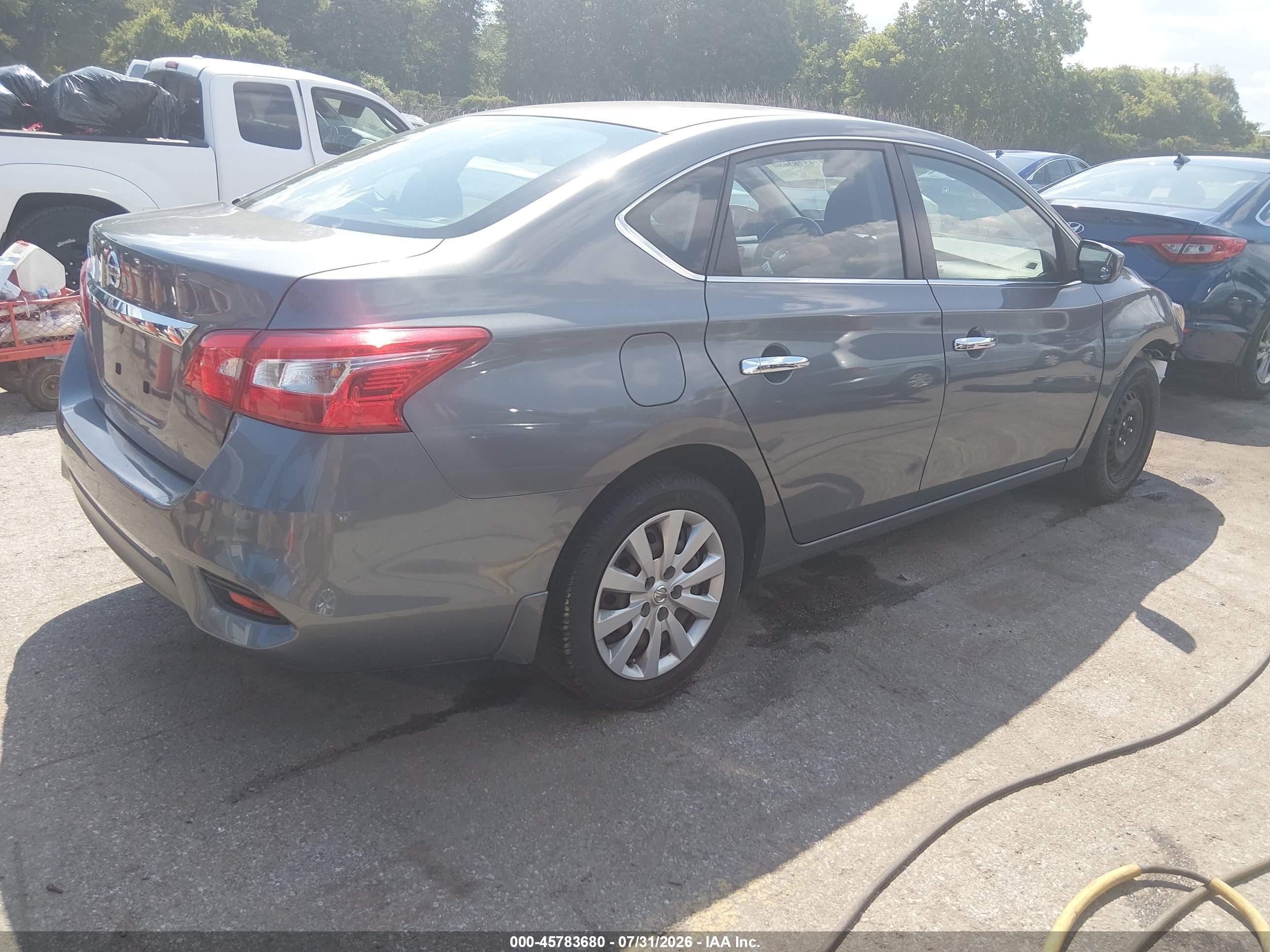2016 Nissan Sentra S Pewter vin: 3N1AB7AP9GY272018