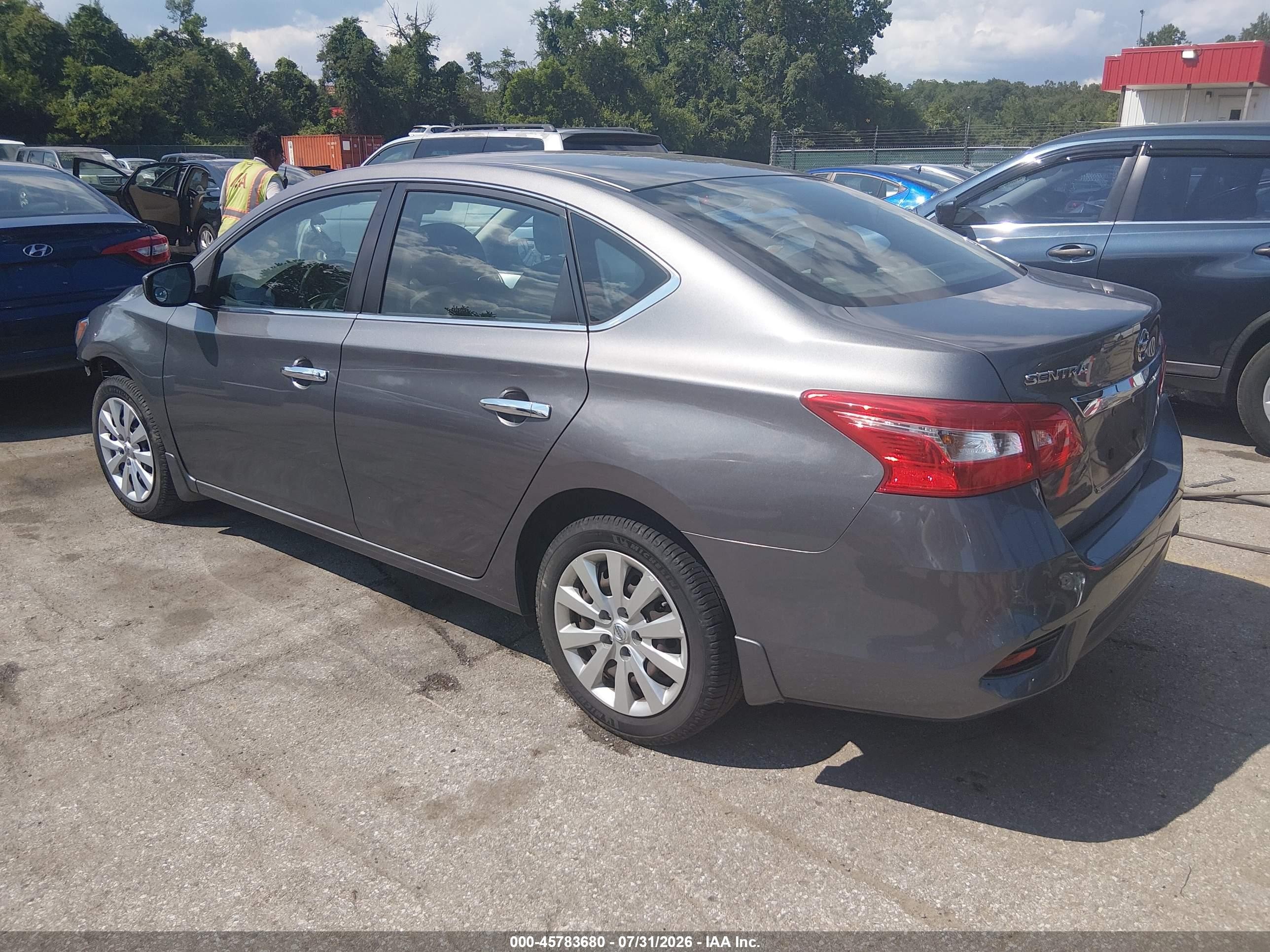 2016 Nissan Sentra S Pewter vin: 3N1AB7AP9GY272018