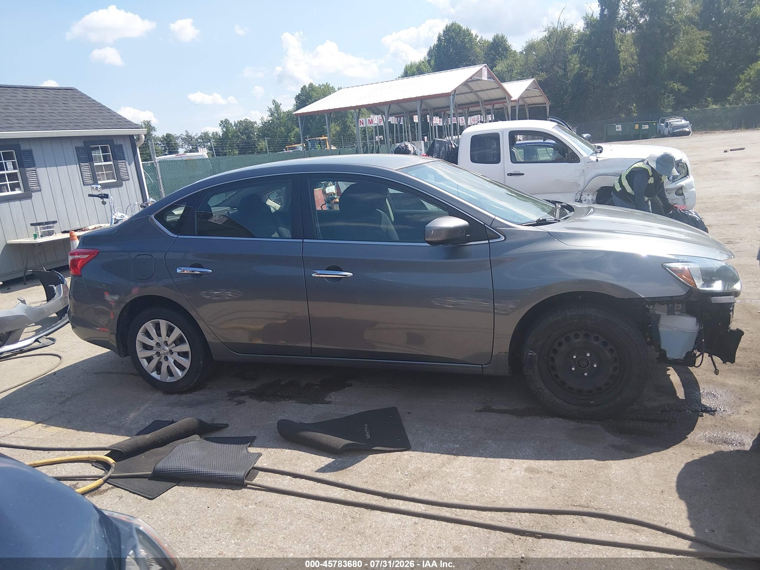 2016 Nissan Sentra S Pewter vin: 3N1AB7AP9GY272018