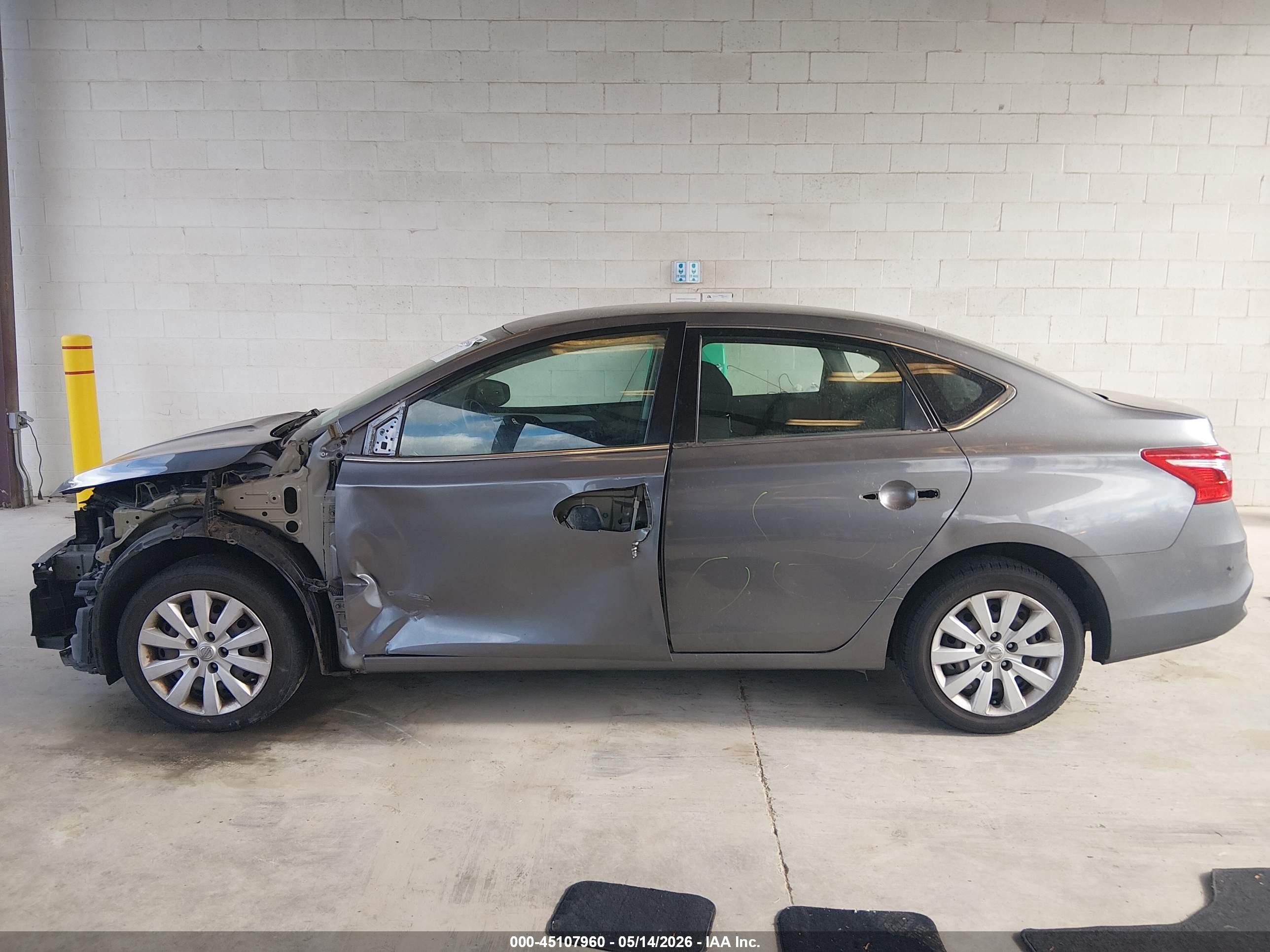 2016 Nissan Sentra Fe+ S/s/sl/sr/sv Gray vin: 3N1AB7AP9GY284816