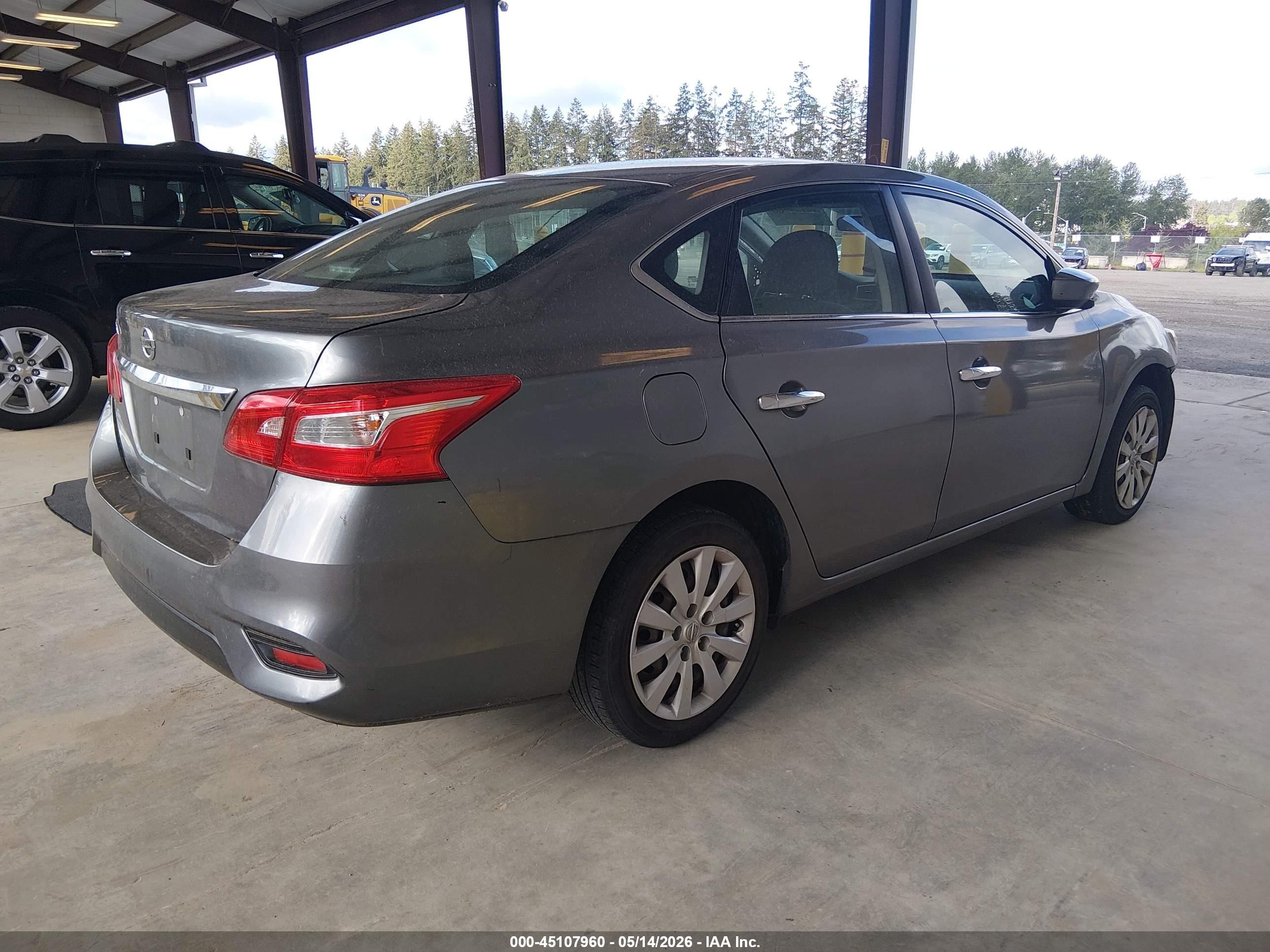 2016 Nissan Sentra Fe+ S/s/sl/sr/sv Gray vin: 3N1AB7AP9GY284816
