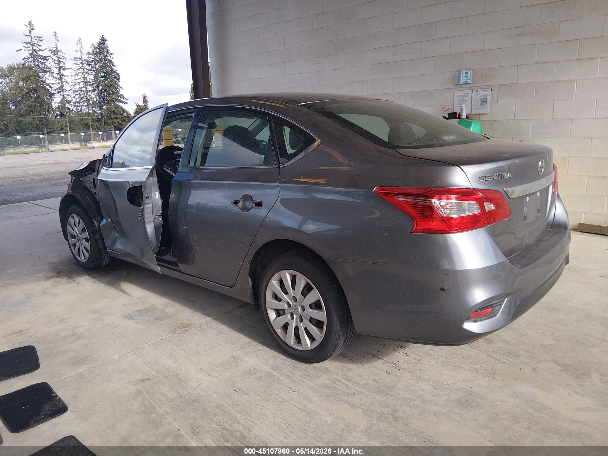 2016 Nissan Sentra Fe+ S/s/sl/sr/sv Gray vin: 3N1AB7AP9GY284816