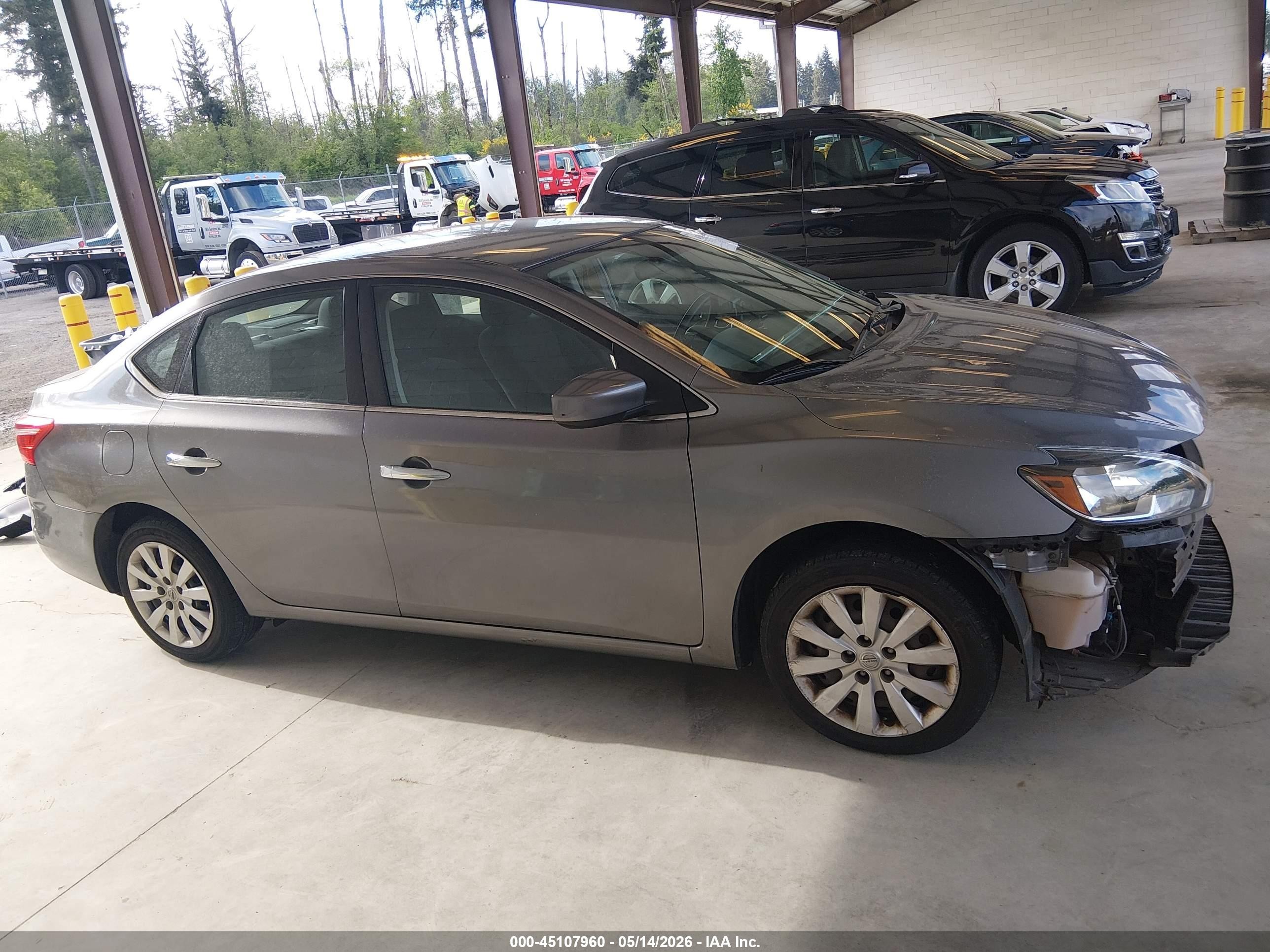 2016 Nissan Sentra Fe+ S/s/sl/sr/sv Gray vin: 3N1AB7AP9GY284816
