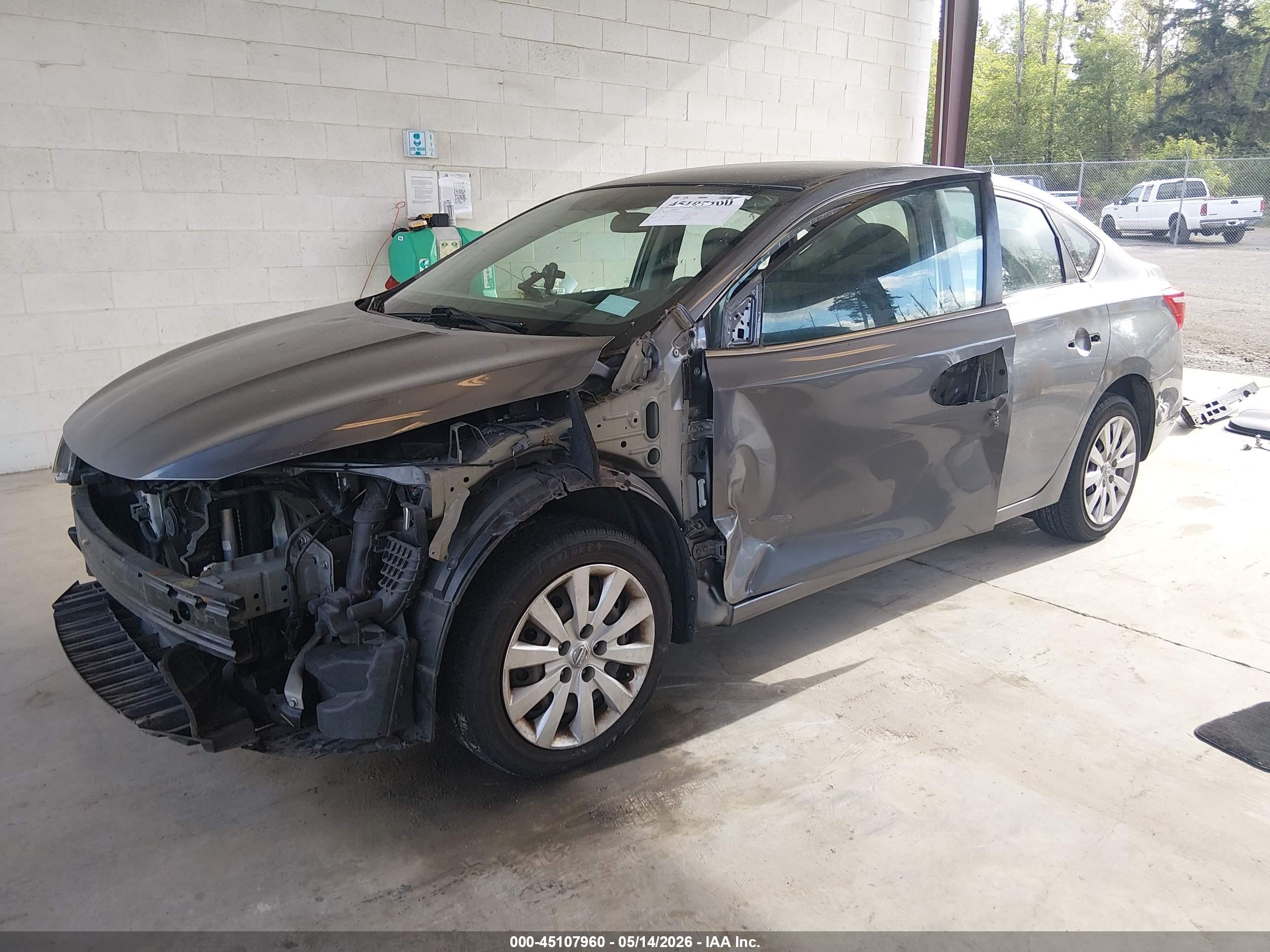 2016 Nissan Sentra Fe+ S/s/sl/sr/sv Gray vin: 3N1AB7AP9GY284816