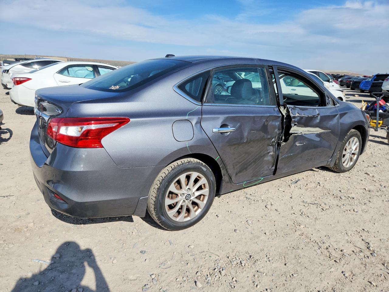 2016 Nissan Sentra Sv Charcoal vin: 3N1AB7AP9GY292849